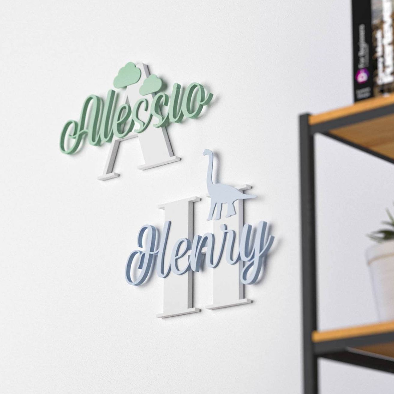 Personalized Monogram Bedroom Door Decoration Name Sign | CWBaby424