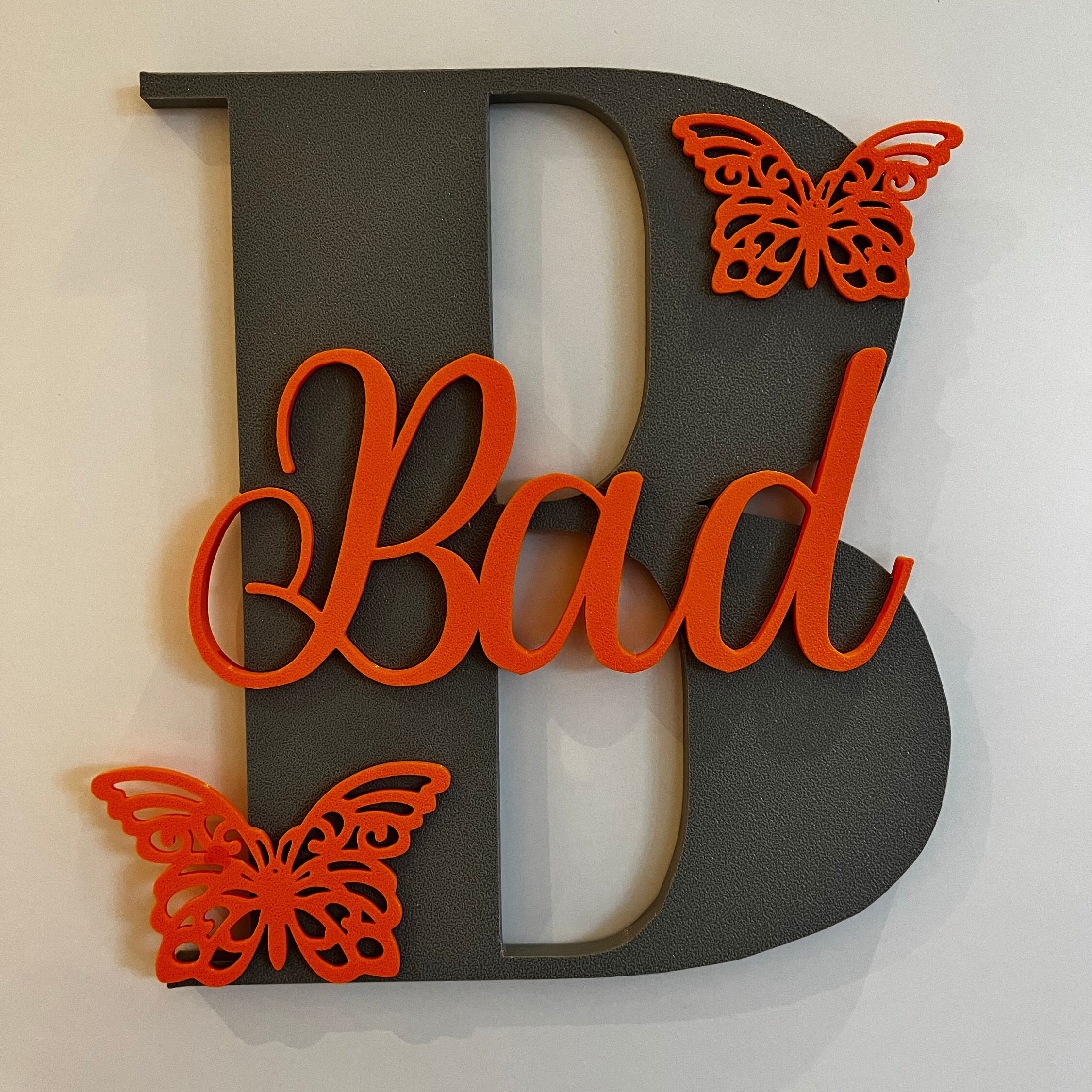 Personalized Monogram Bedroom Door Decoration Name Sign | CWBaby424