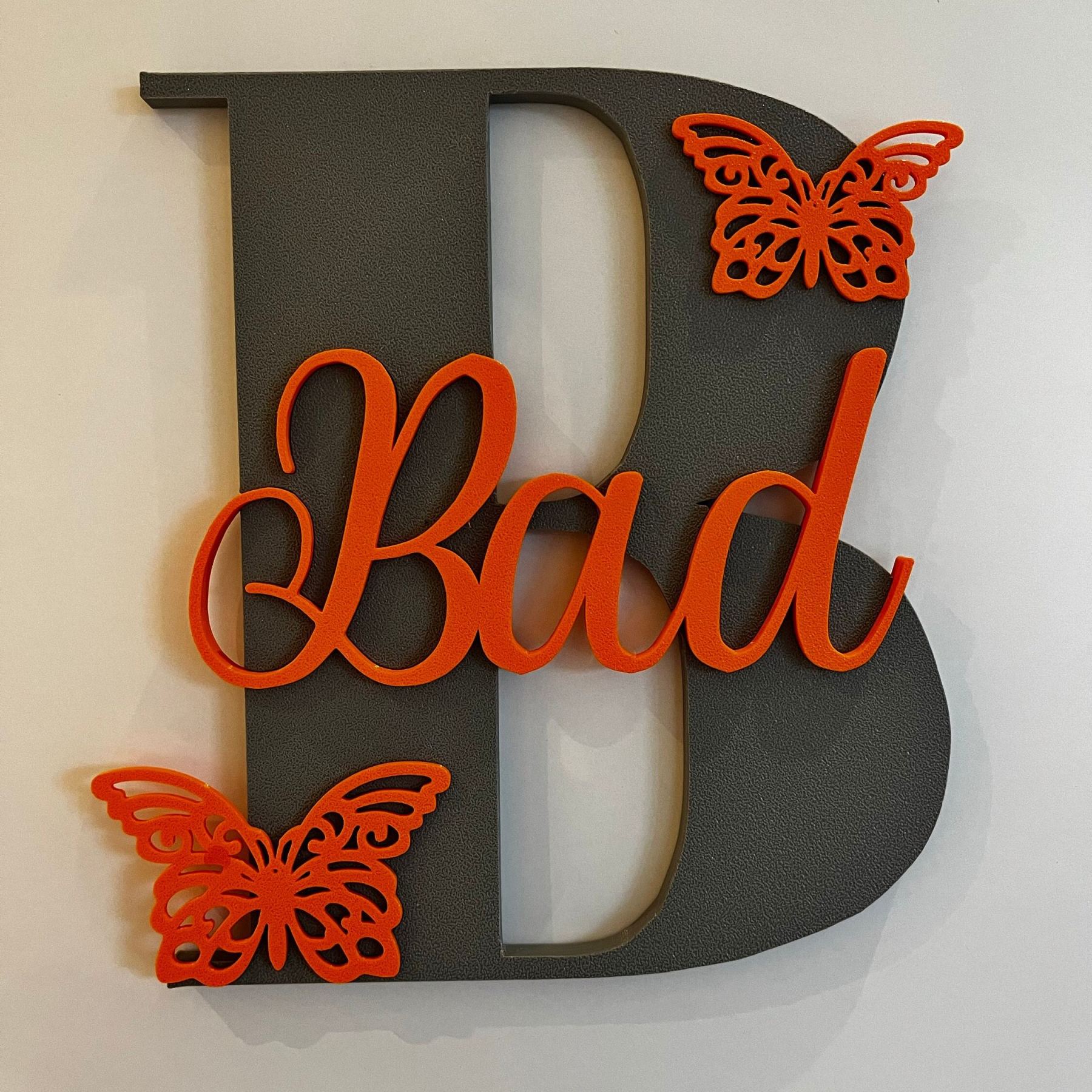 Personalized Monogram Bedroom Door Decoration Name Sign | CWBaby424