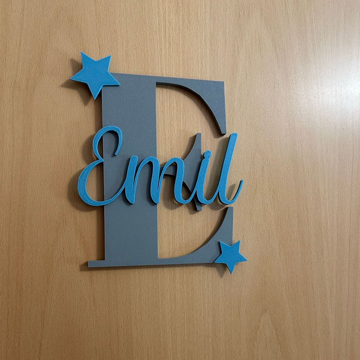 Personalized Monogram Bedroom Door Decoration Name Sign | CWBaby424