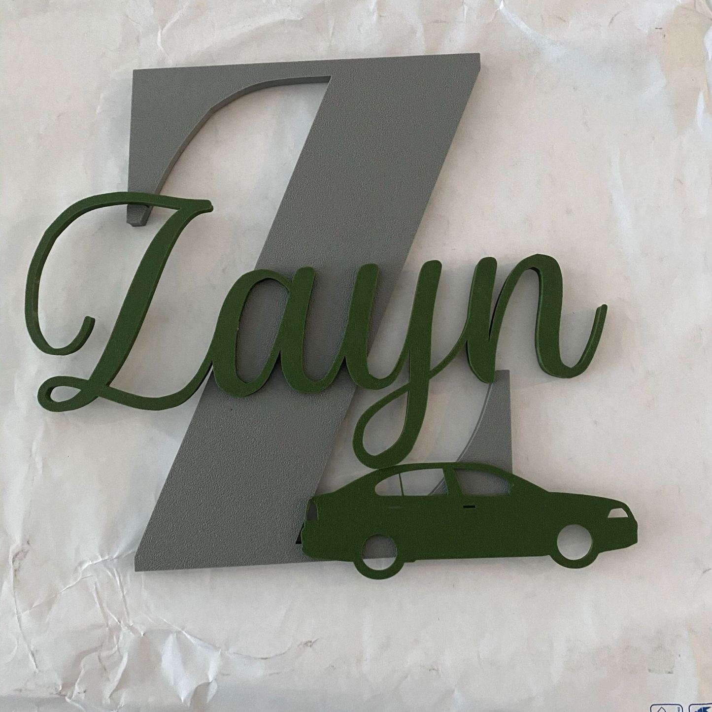 Personalized Monogram Bedroom Door Decoration Name Sign | CWBaby424