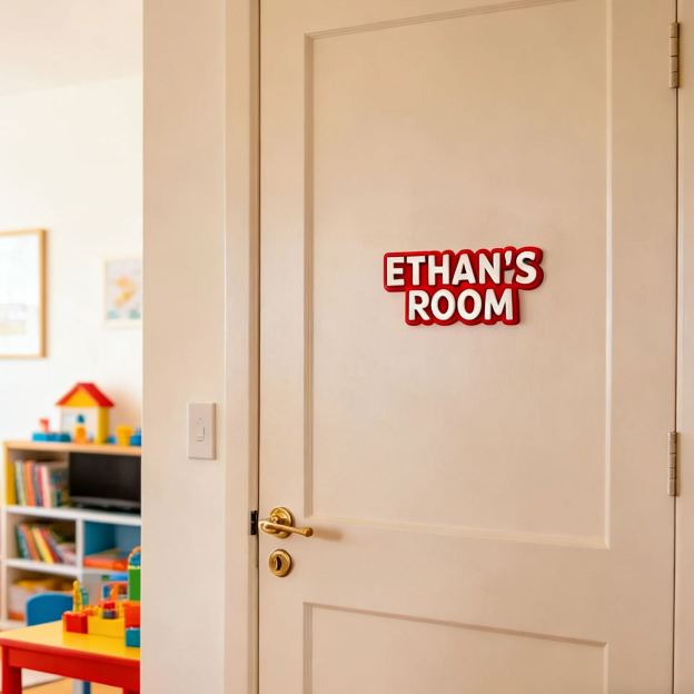 Personalized Bedroom Door Decoration Name Sign | CWBaby417