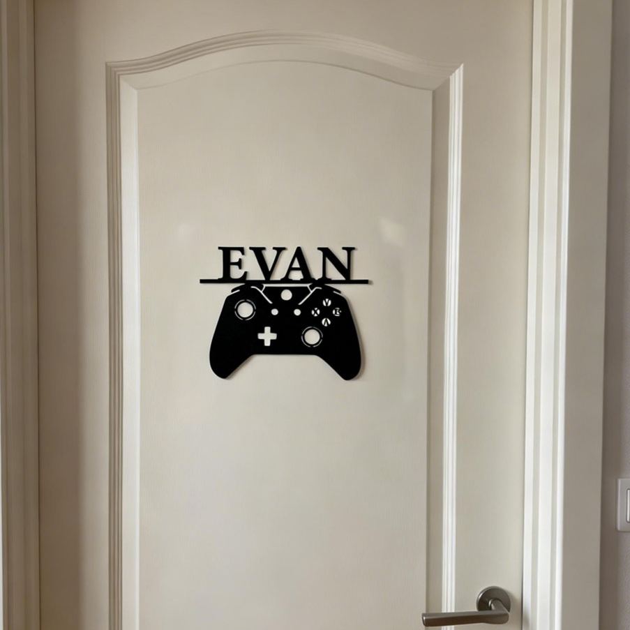 Personalized Kid's Bedroom Game Door Sign | CWBaby421