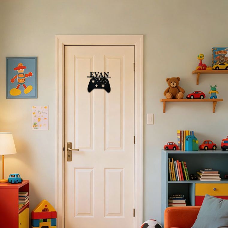 Personalized Kid's Bedroom Game Door Sign | CWBaby421