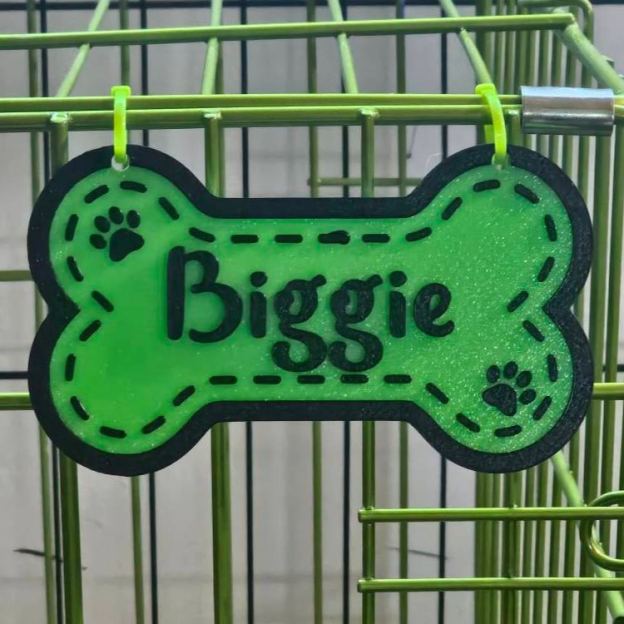 Personalized 3D Printed Dog Name Crate Sign | BKPet411