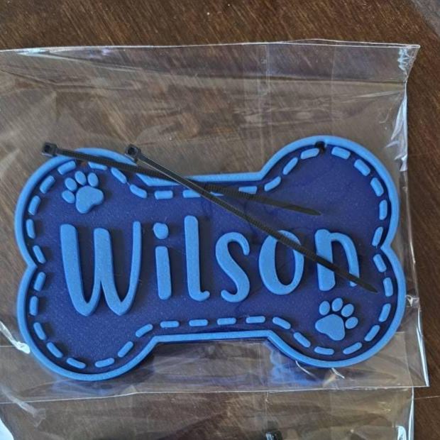 Personalized 3D Printed Dog Name Crate Sign | BKPet411