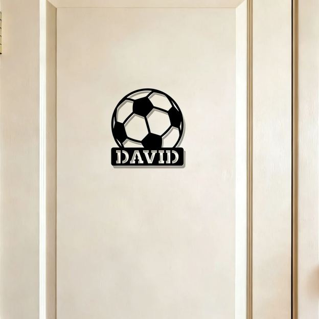 Personalized Kid's Bedroom Soccer Door Sign | CWBaby420
