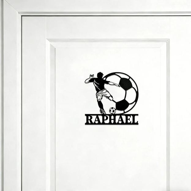 Personalized Kid's Bedroom Soccer Door Sign | CWBaby419
