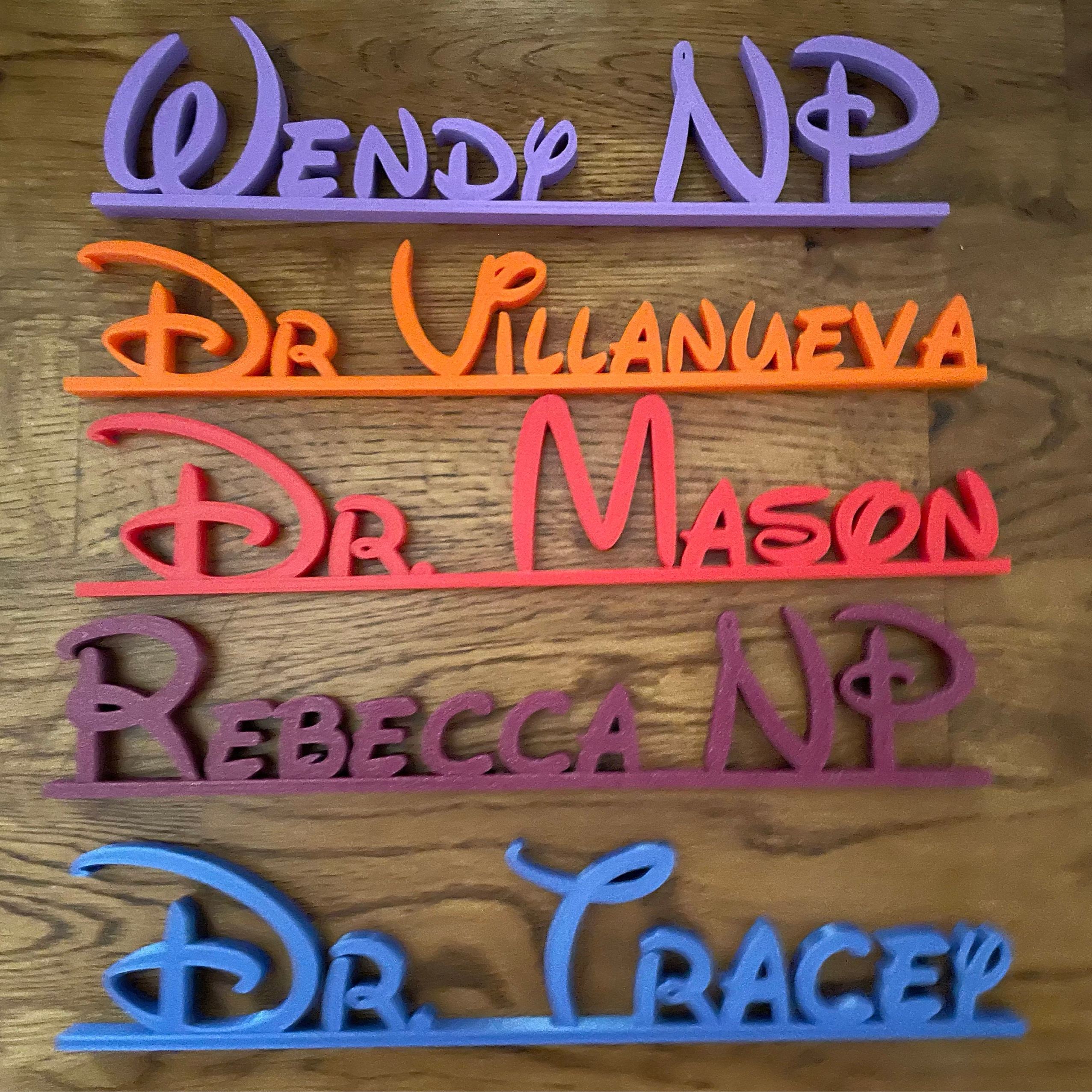 Personalized Lovely Room Desk Name Sign | CWGift28
