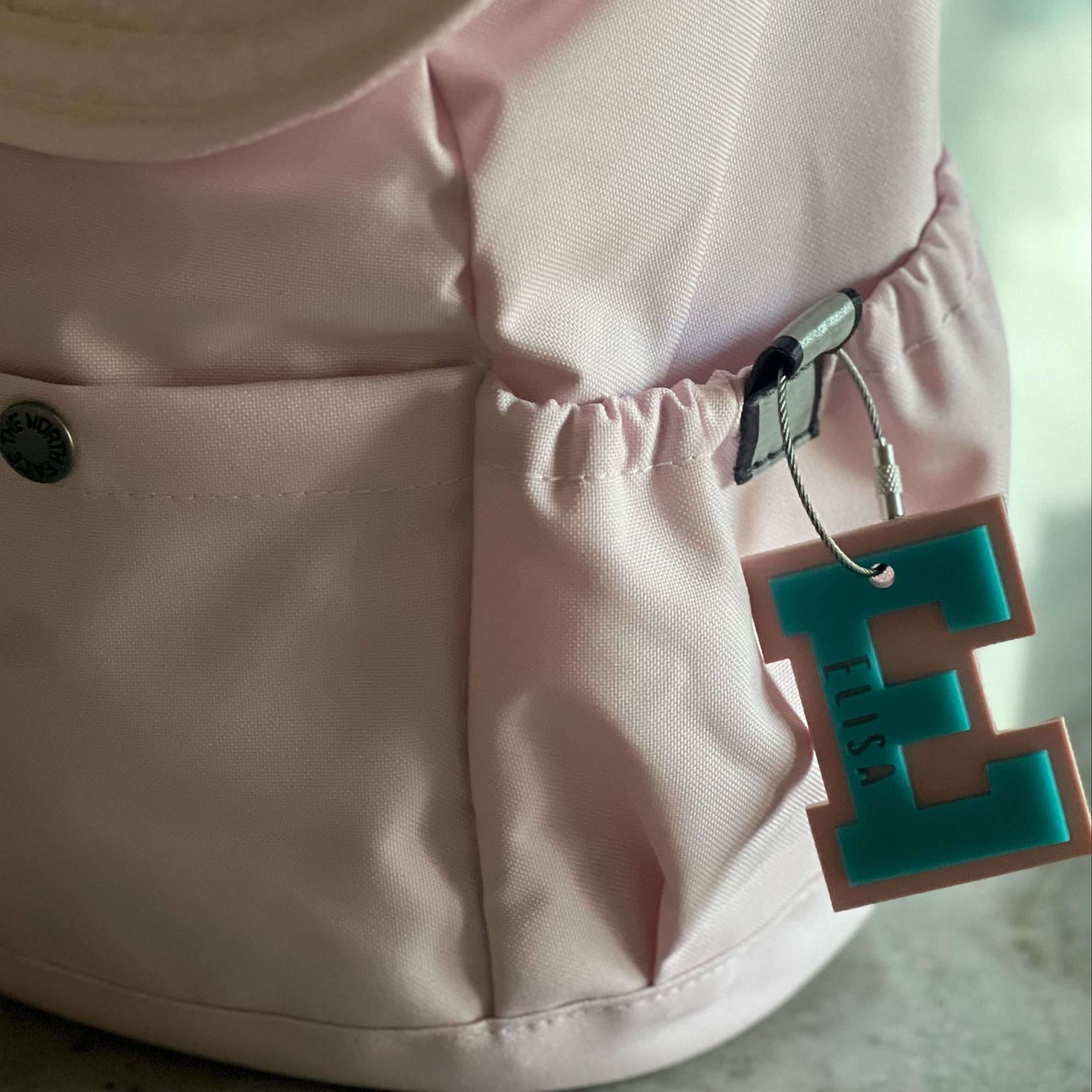 Personalized Varsity Letter Keychains Backpack Tag | CWGift30