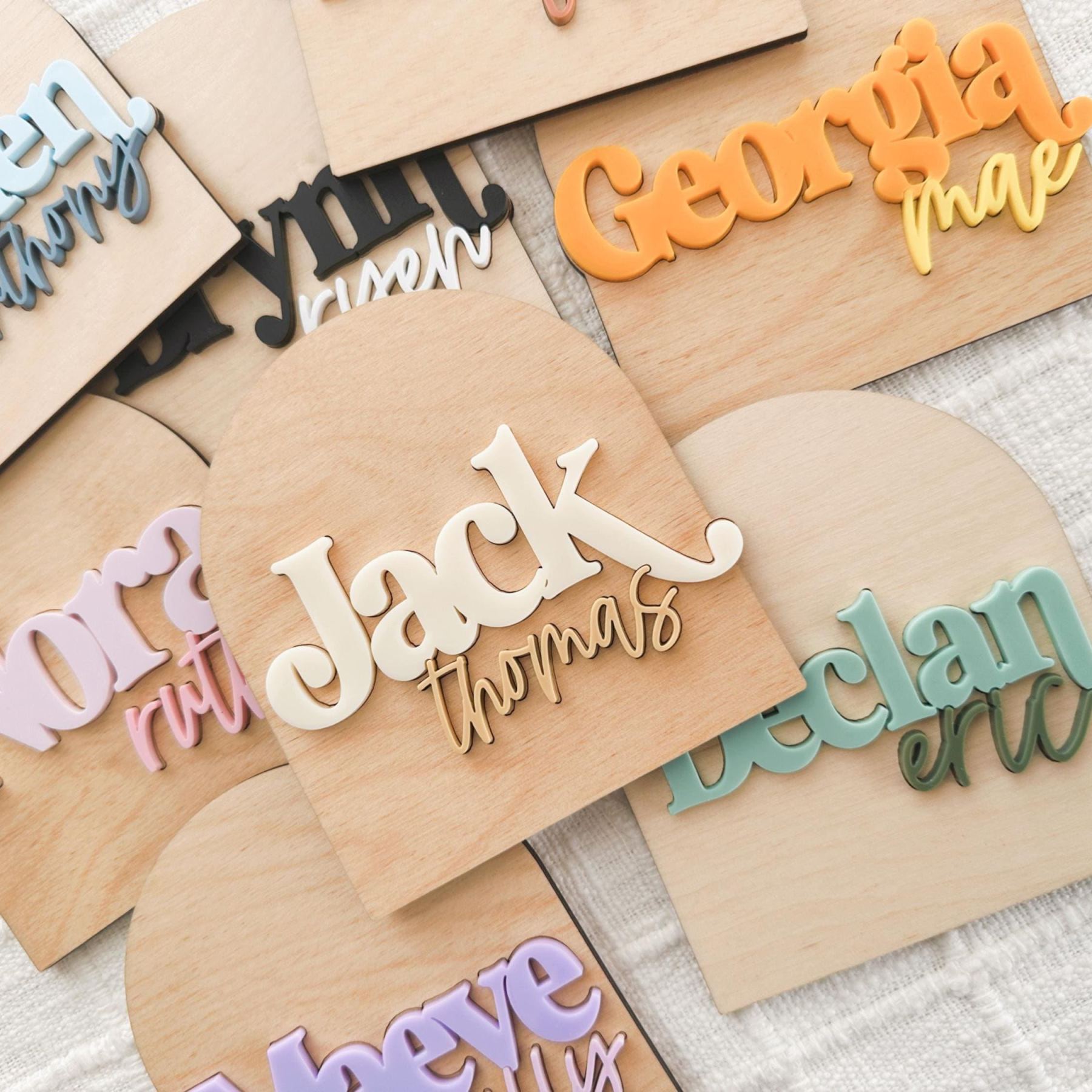 Personalized Baby Name Announcement Sign | CWBaby406