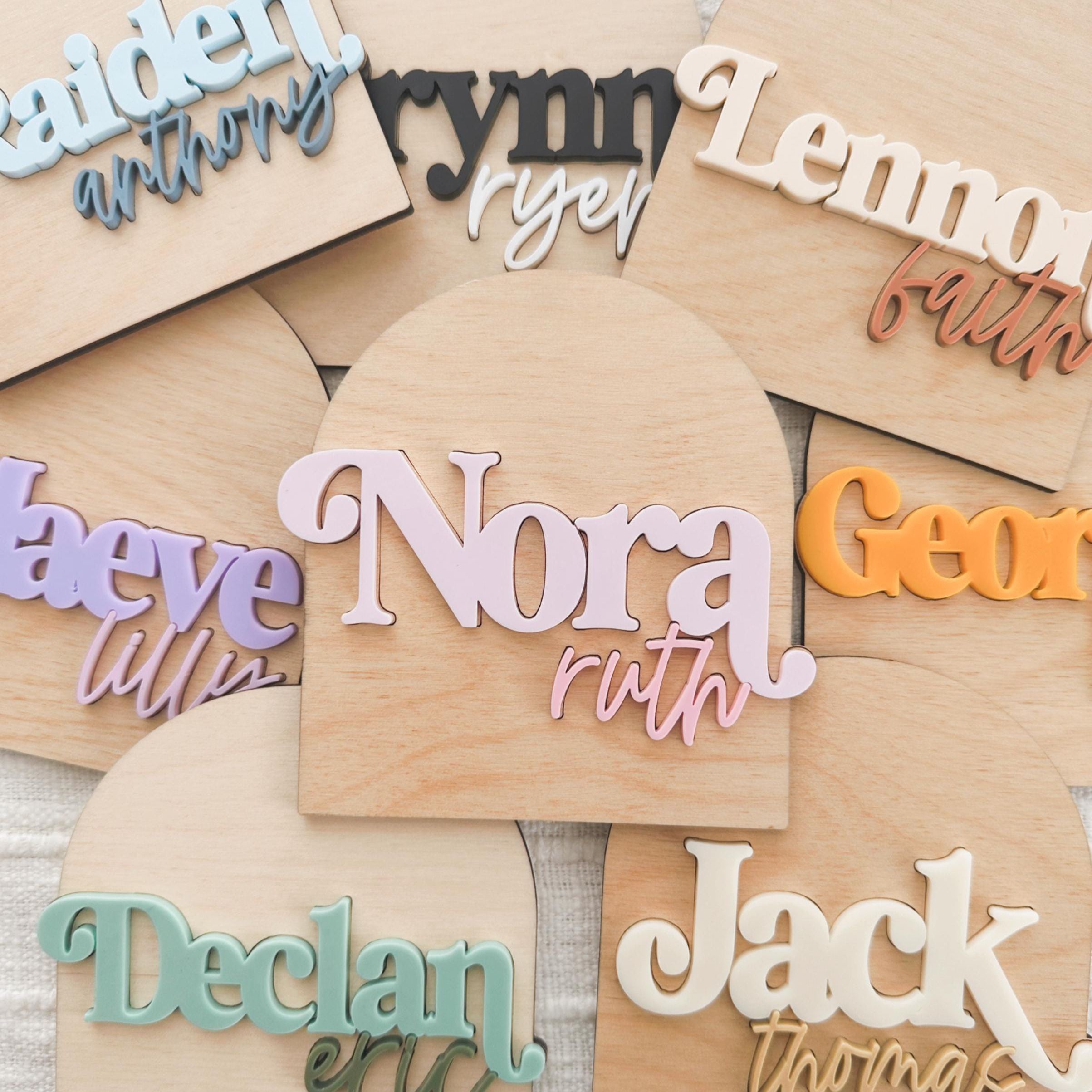 Personalized Baby Name Announcement Sign | CWBaby406