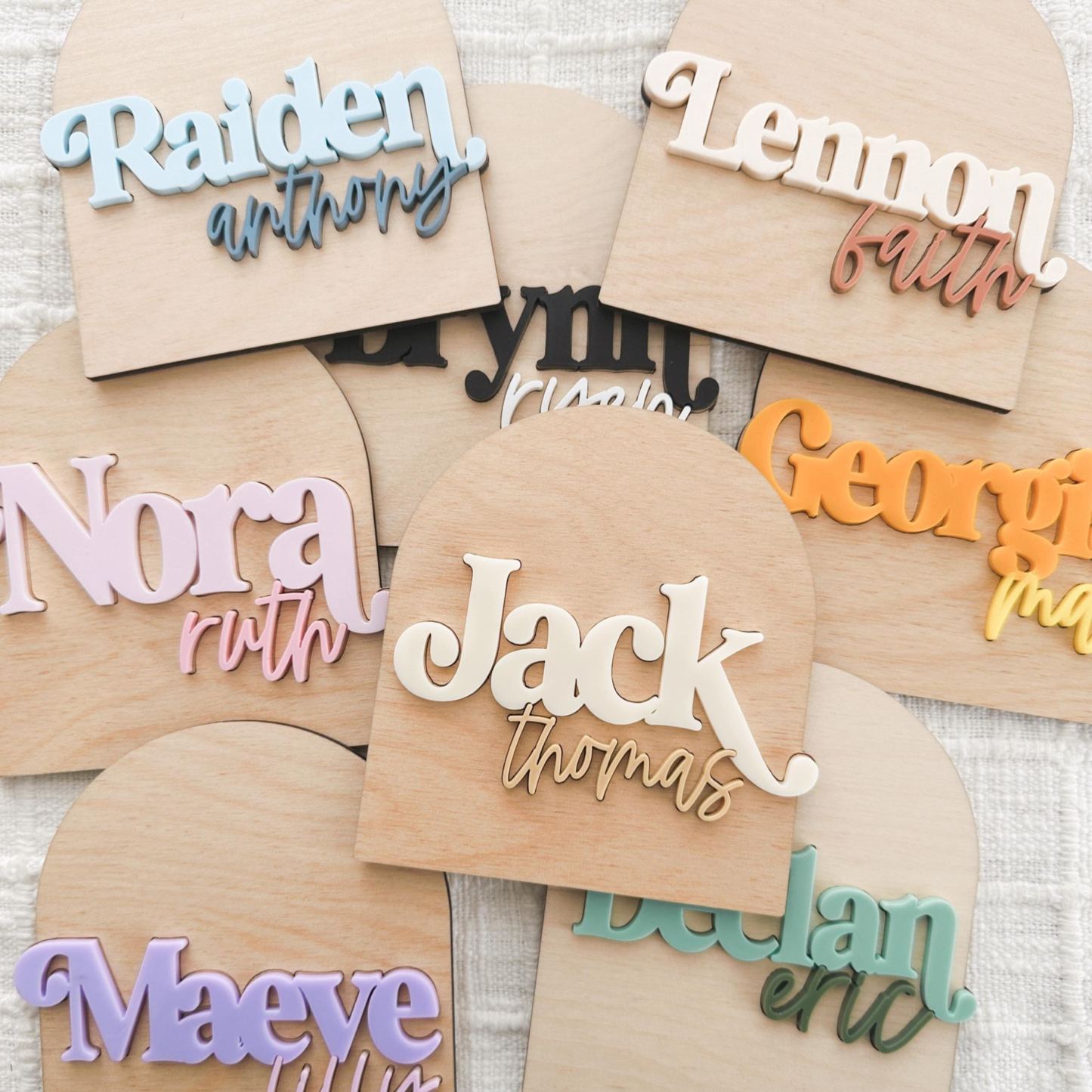 Personalized Baby Name Announcement Sign | CWBaby406