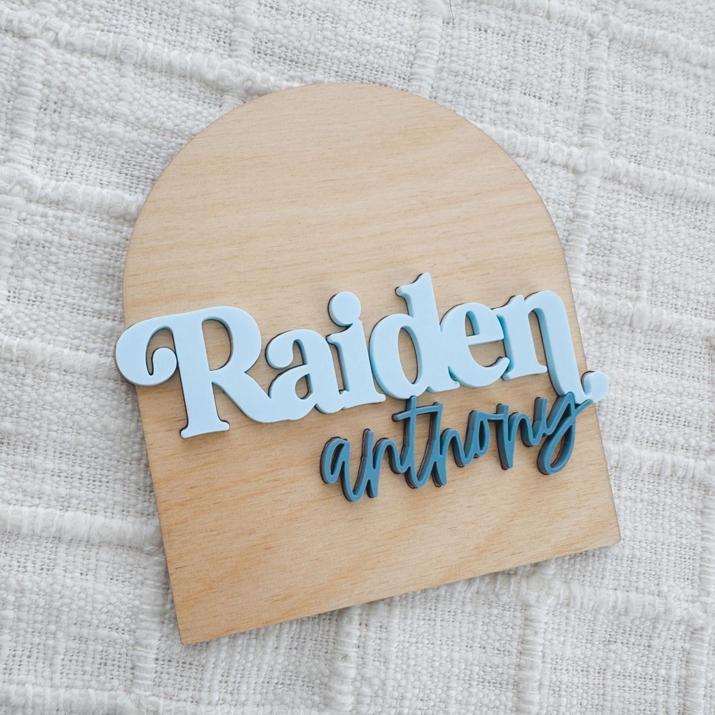 Personalized Baby Name Announcement Sign | CWBaby406