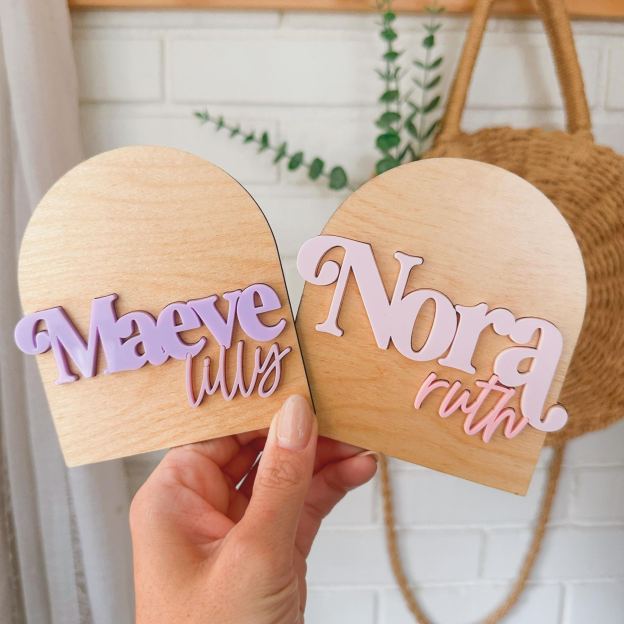 Personalized Baby Name Announcement Sign | CWBaby406