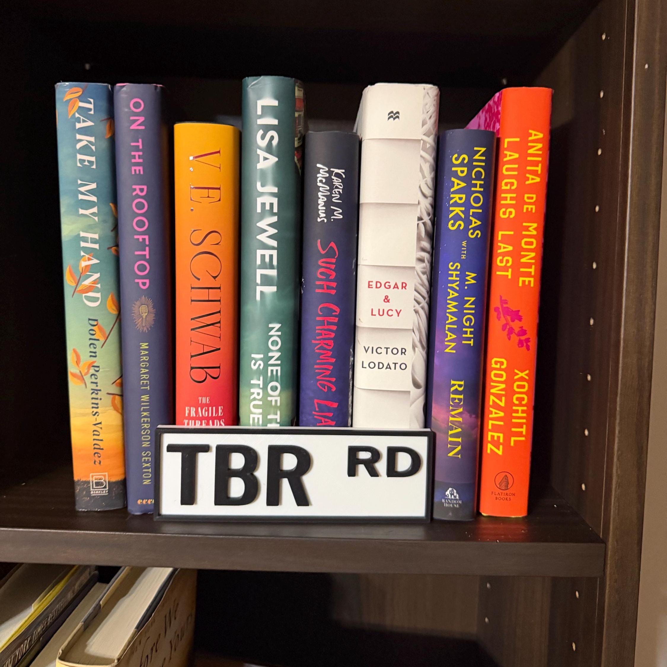 Personalized 3D Printed Bookshelf Library Street Sign | CWGift34