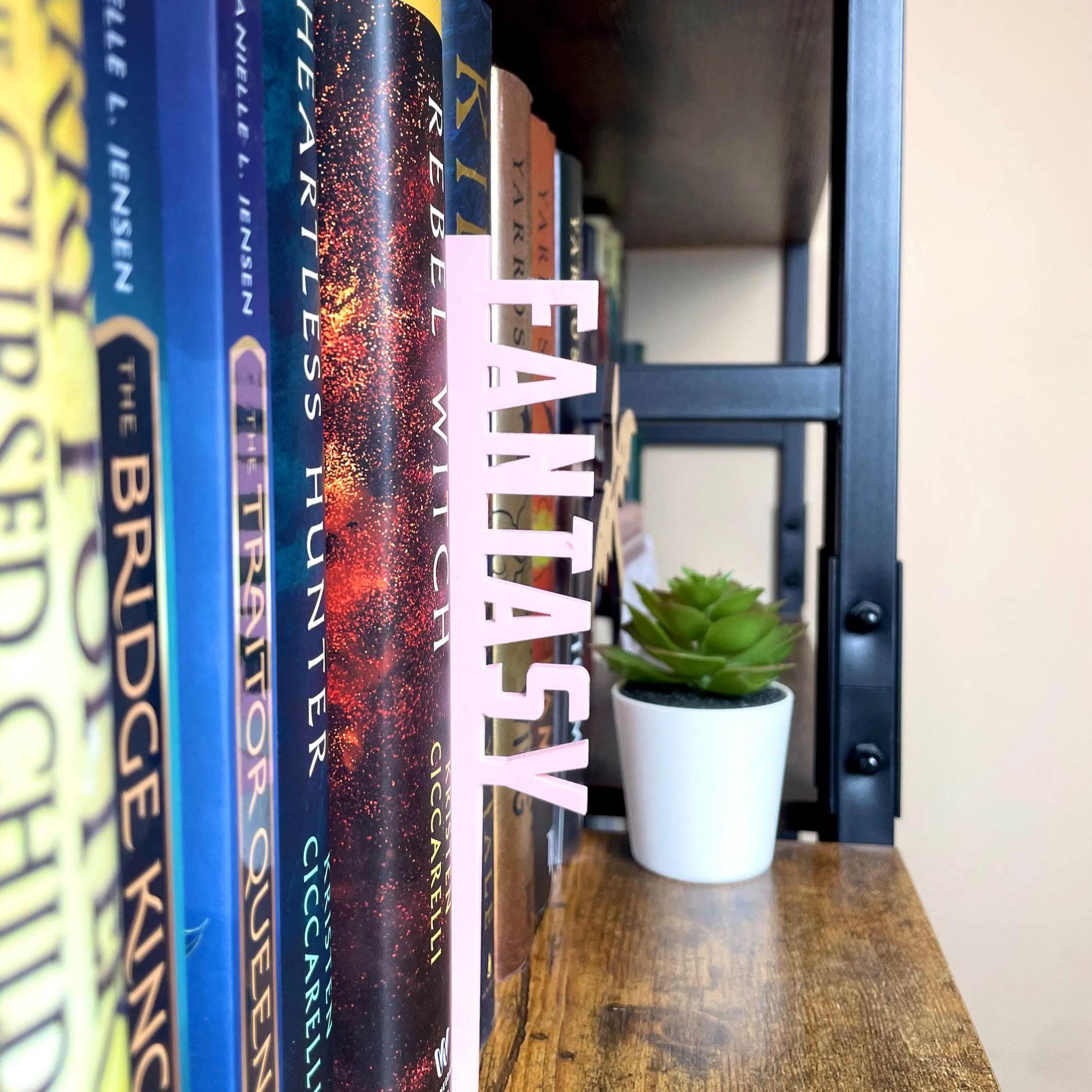 Personalized 3D Printed Book Genre Wall Decor Sign | CWGift35