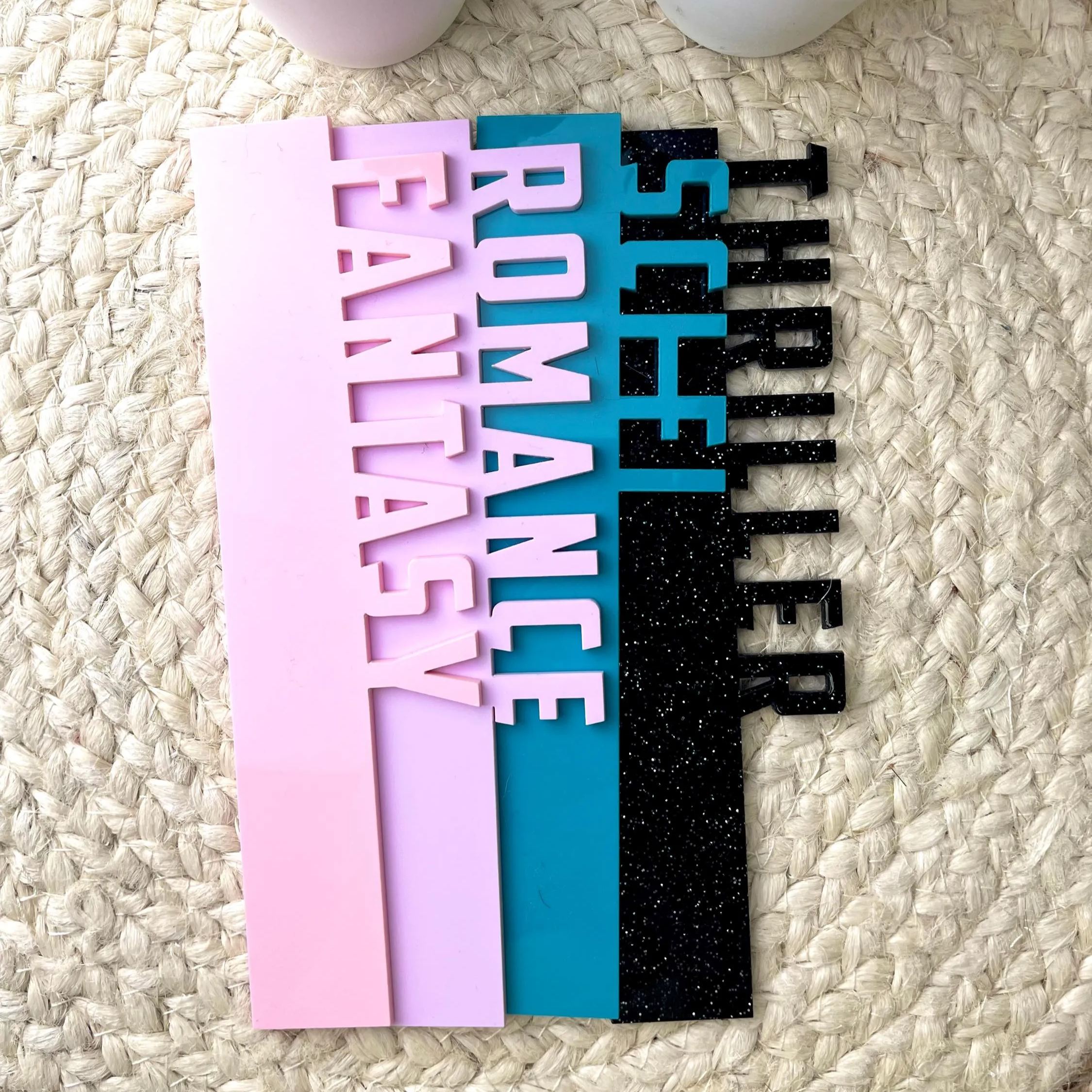 Personalized 3D Printed Book Genre Wall Decor Sign | CWGift35