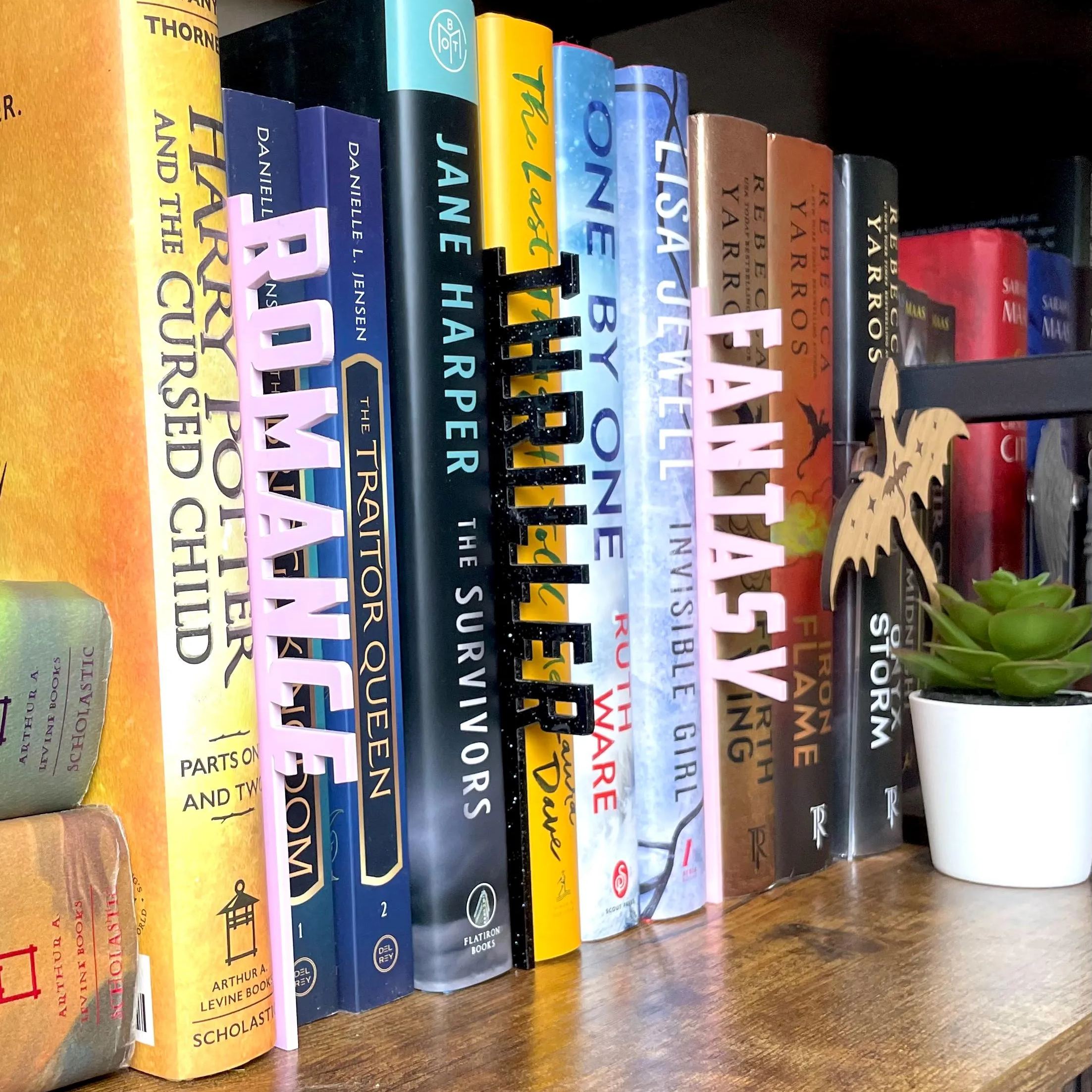 Personalized 3D Printed Book Genre Wall Decor Sign | CWGift35