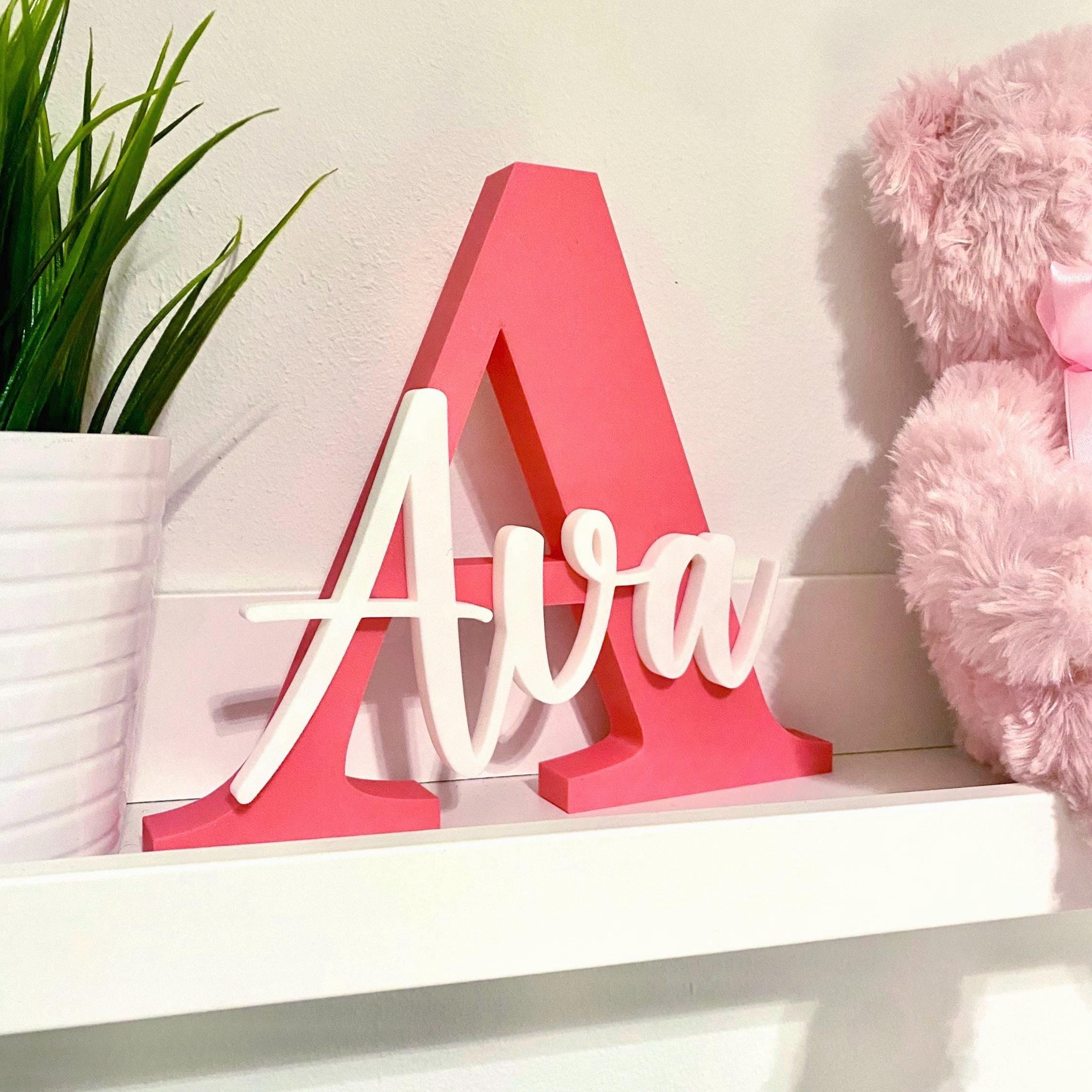 Personalized 3D Block Monogram Letters Decoration | CWGift33