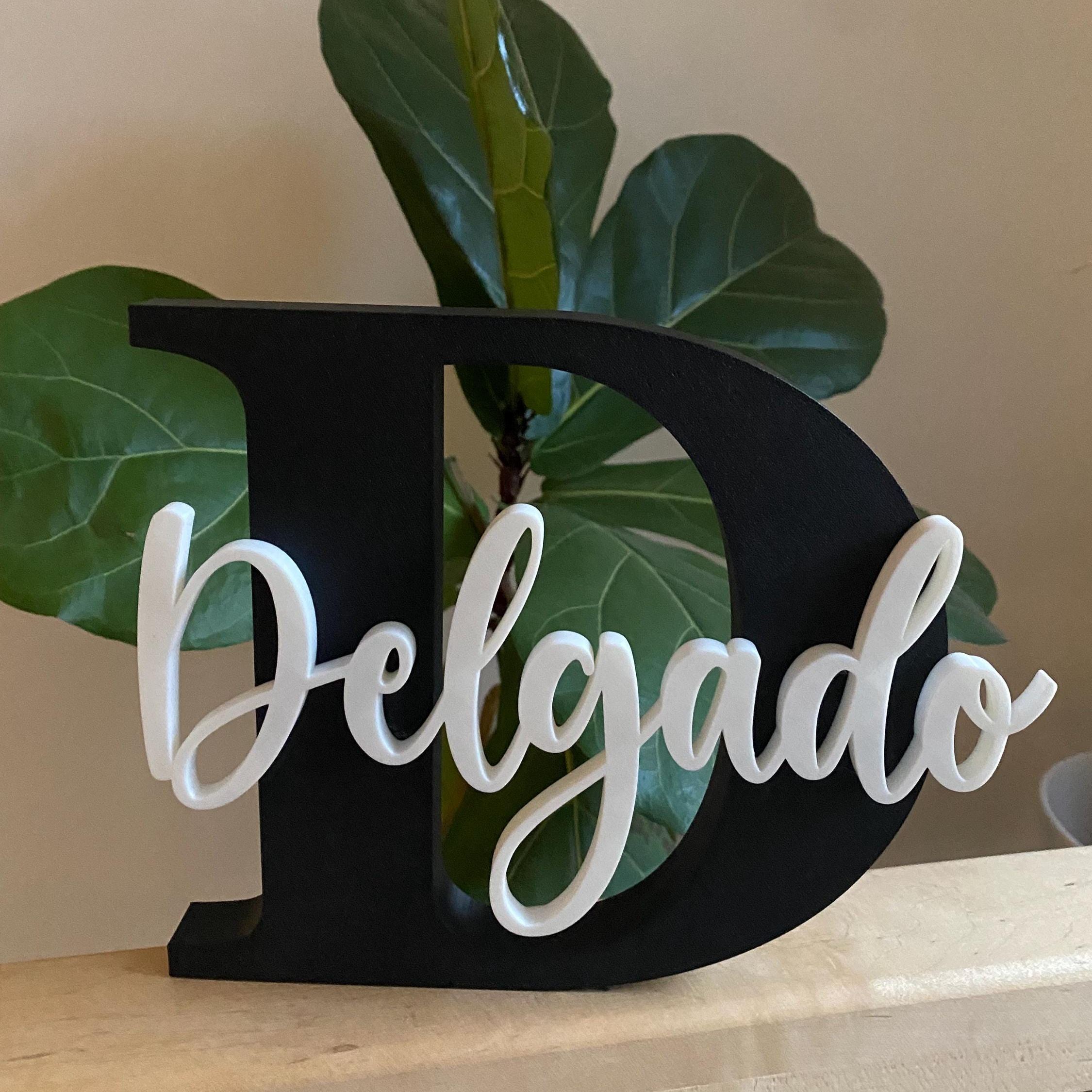 Personalized 3D Block Monogram Letters Decoration | CWGift33