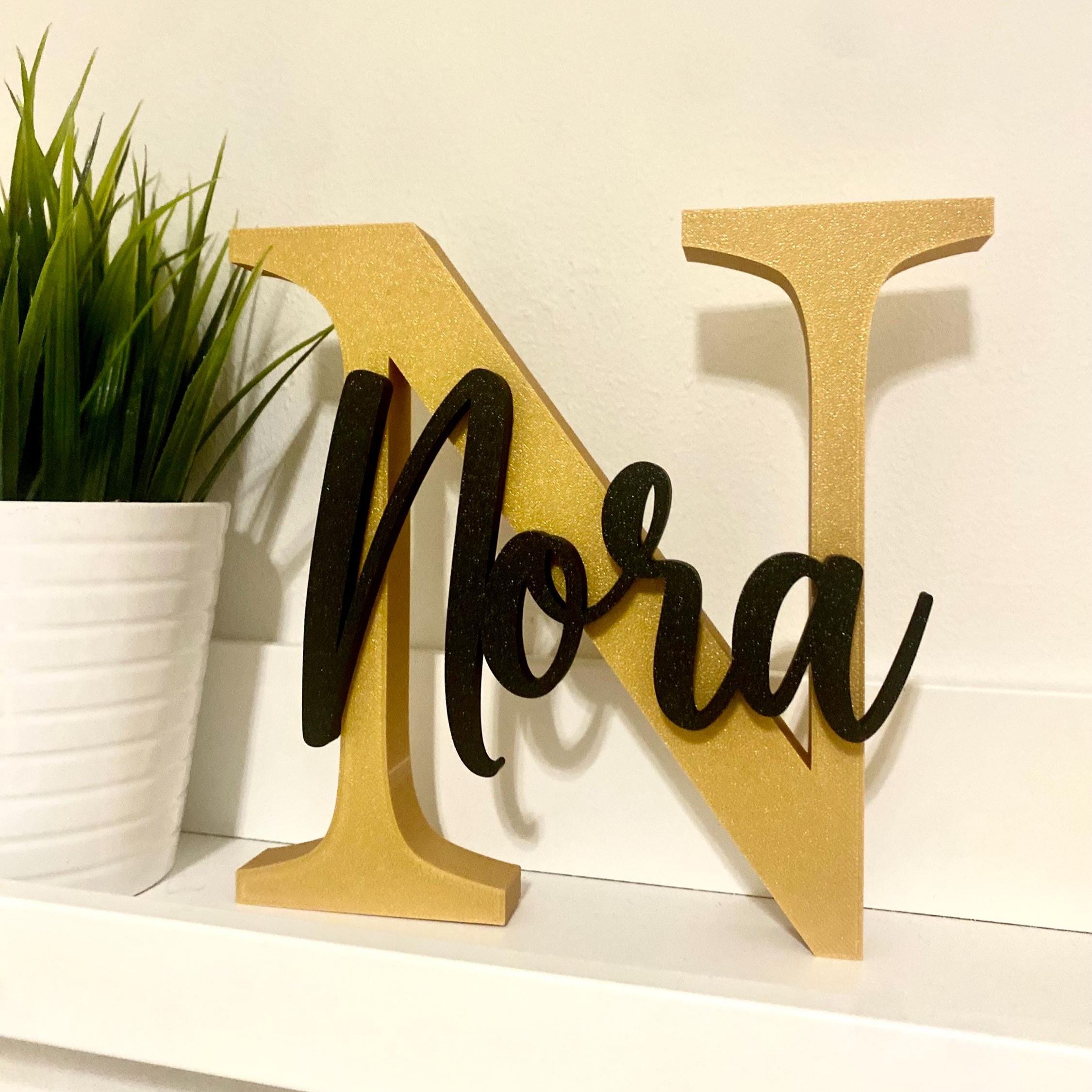 Personalized 3D Block Monogram Letters Decoration | CWGift33