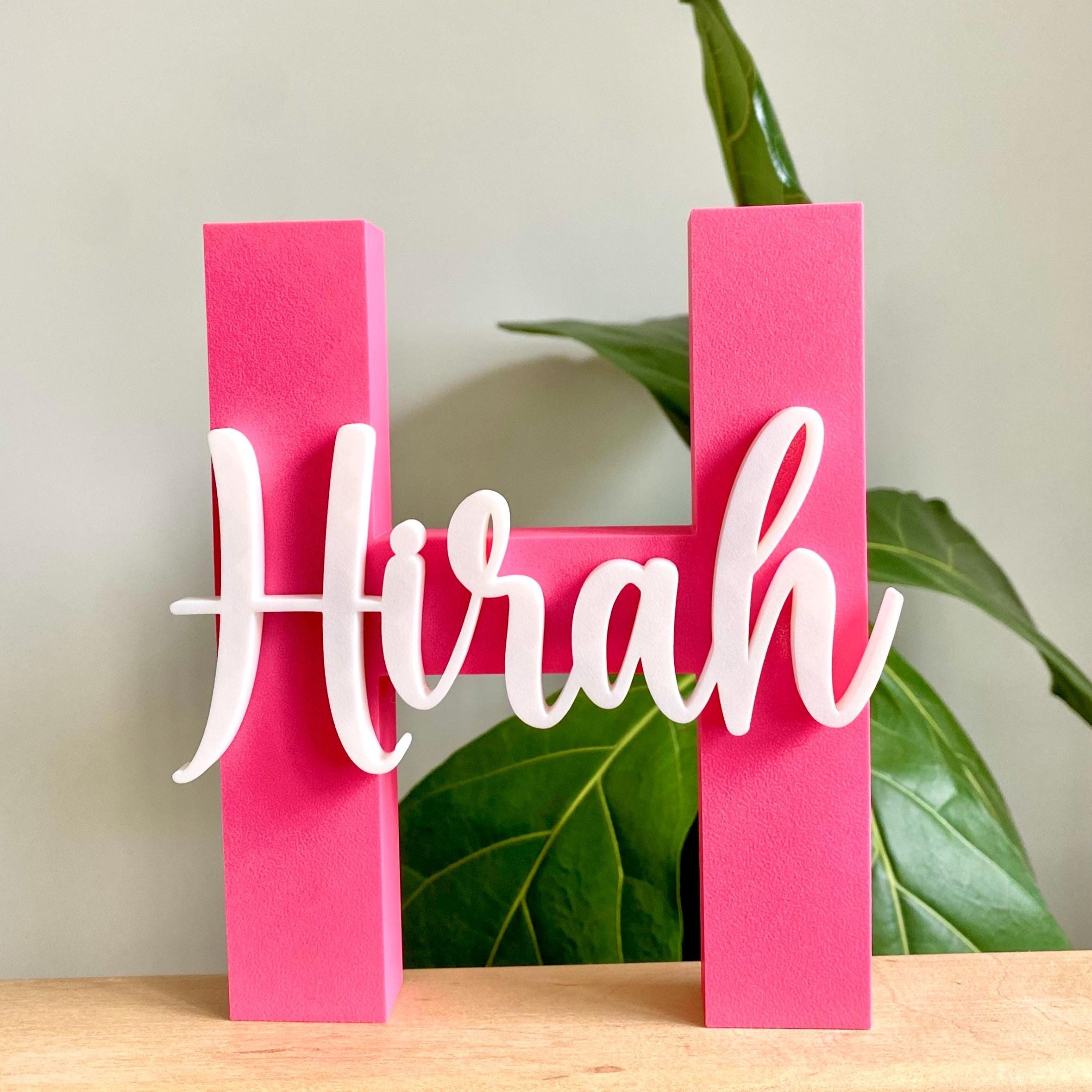 Personalized 3D Block Monogram Letters Decoration | CWGift33