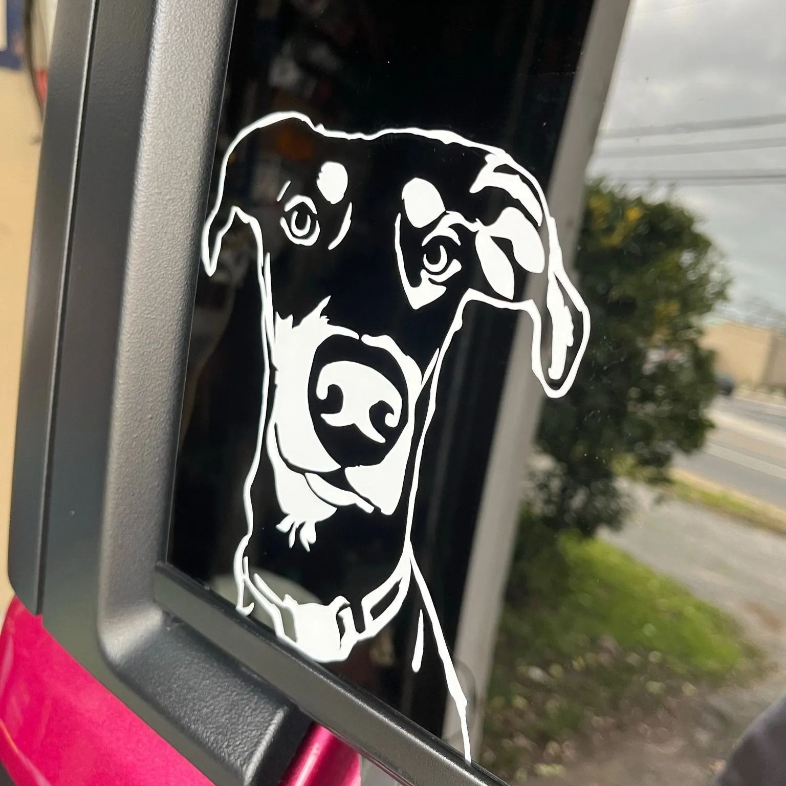 Personalized Adorable Pet Portrait Vinyl Decal | BKPet422