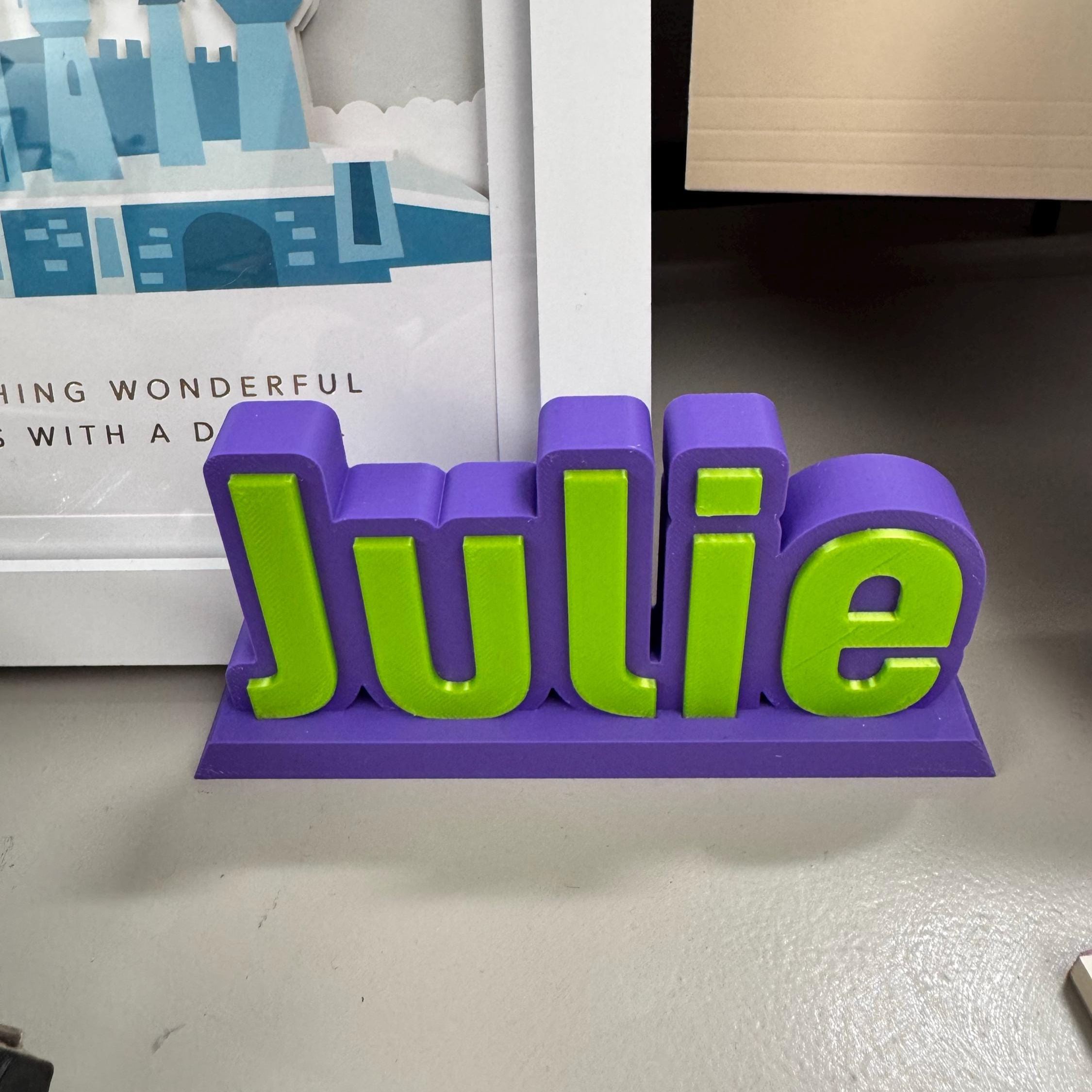 Personalized Multi-Color Desk Name Plate | CWGift37