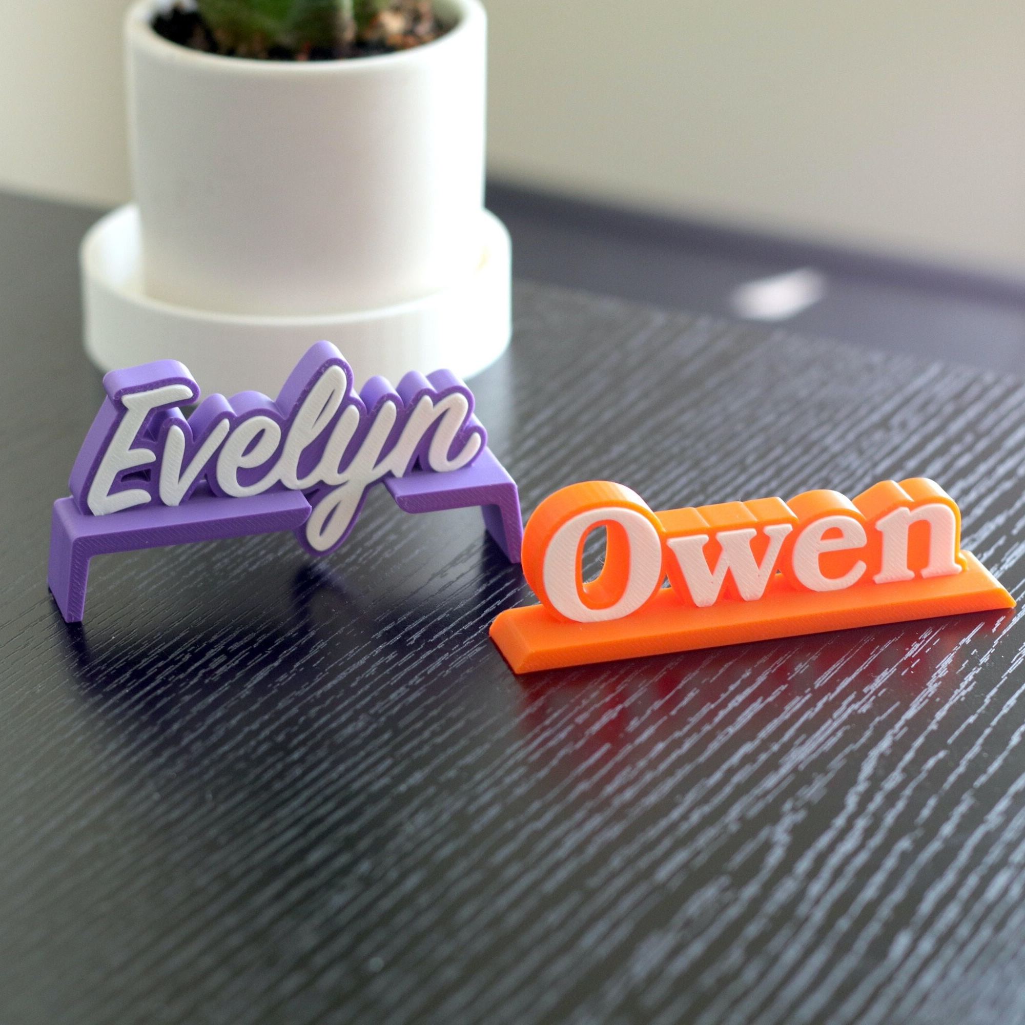 Personalized Multi-Color Desk Name Plate | CWGift37