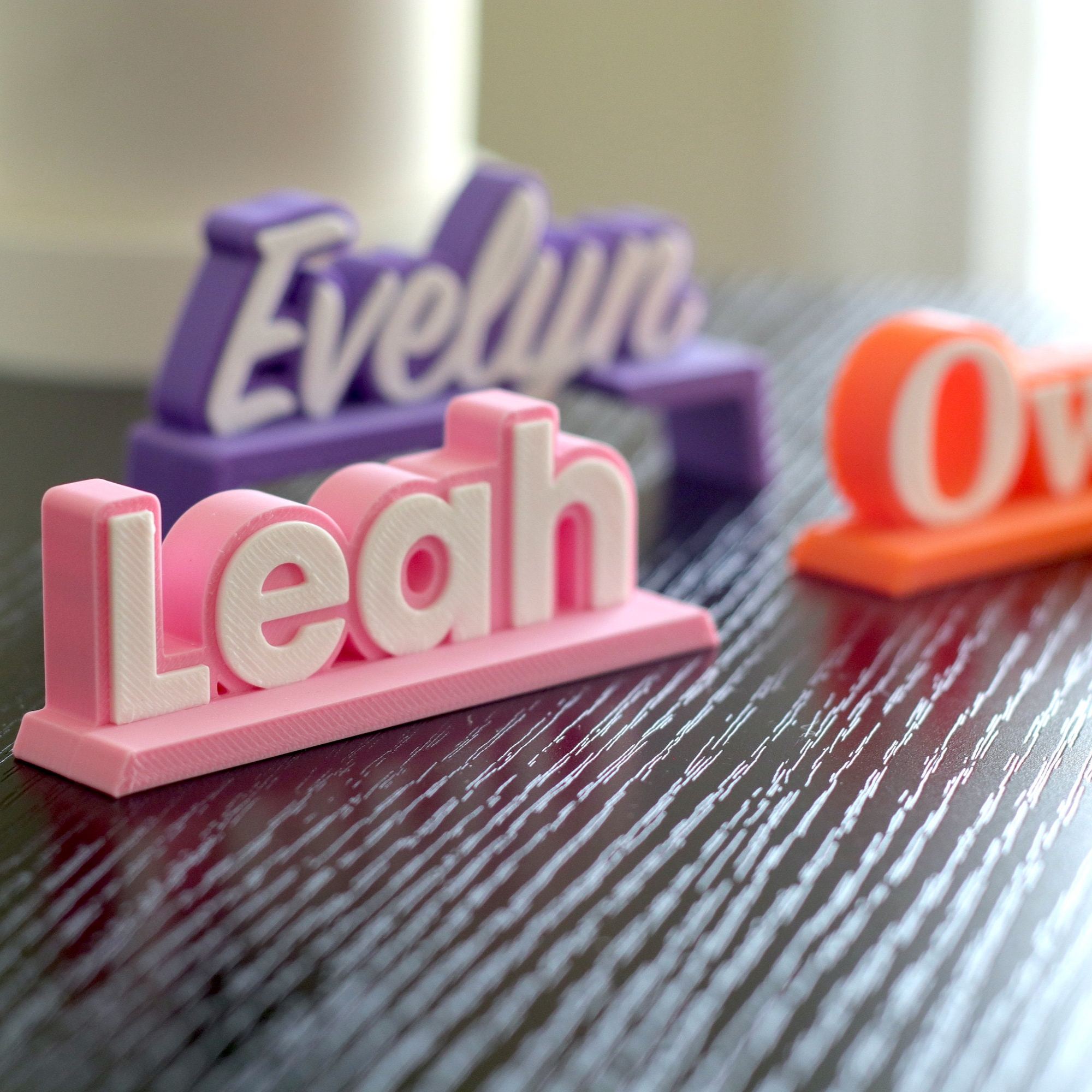 Personalized Multi-Color Desk Name Plate | CWGift37