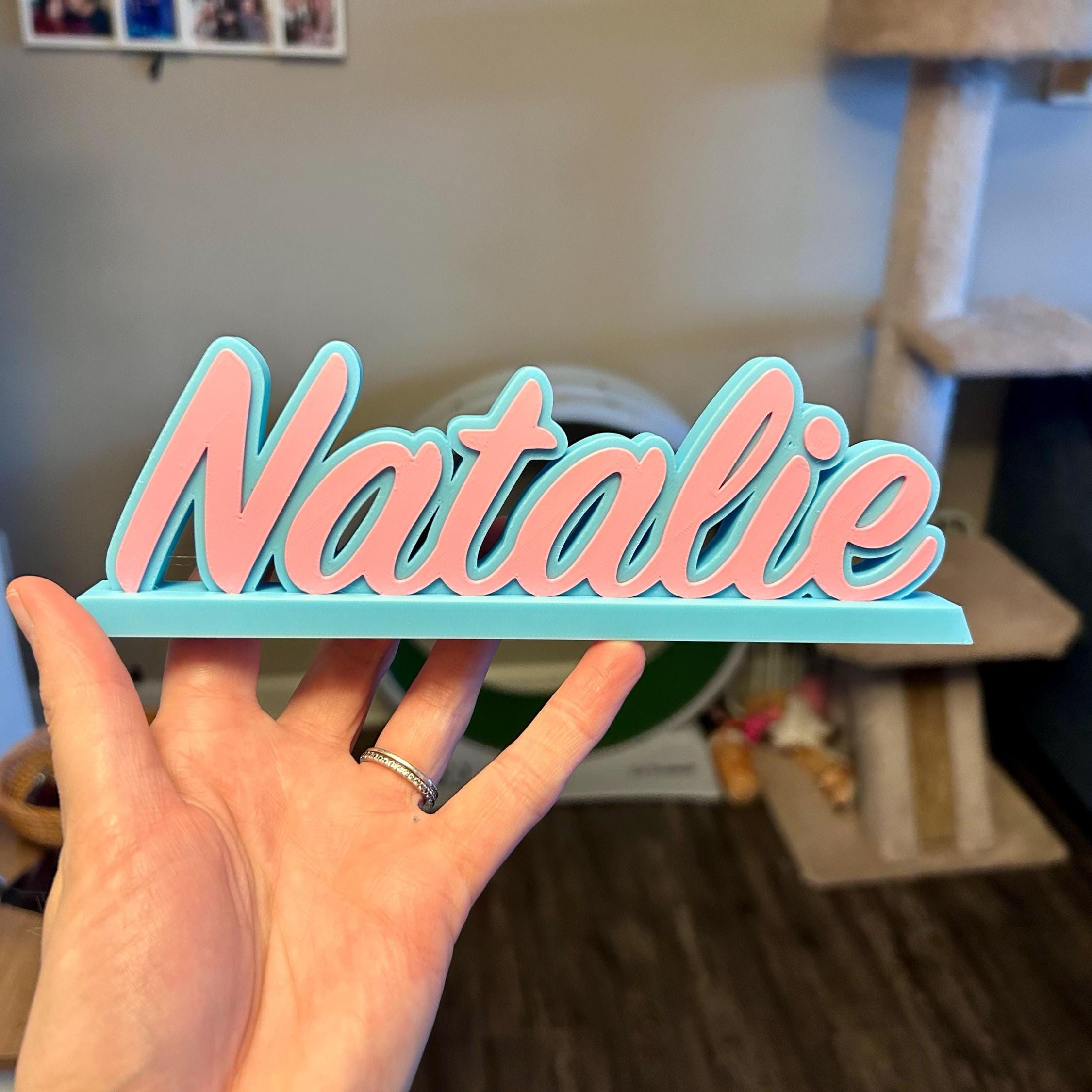 Personalized Multi-Color Desk Name Plate | CWGift37