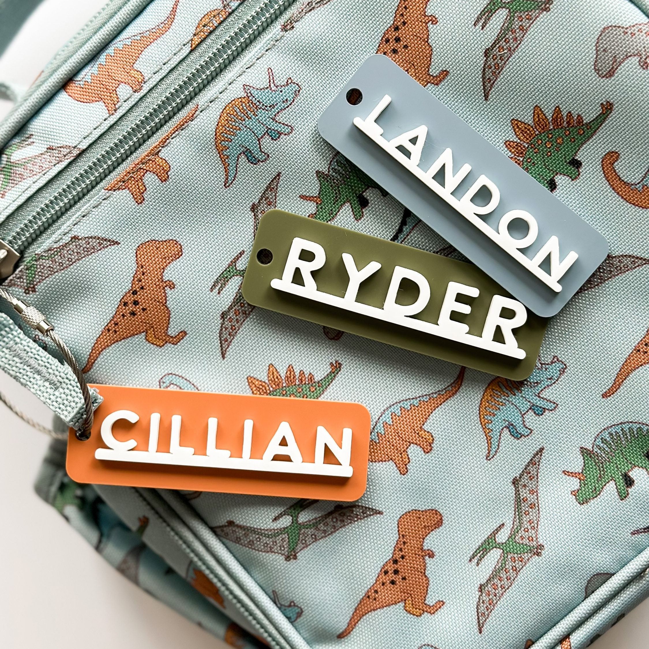 Personalized 3D Kid's Backpack Lunch Box Luggage Tags | CWGift38