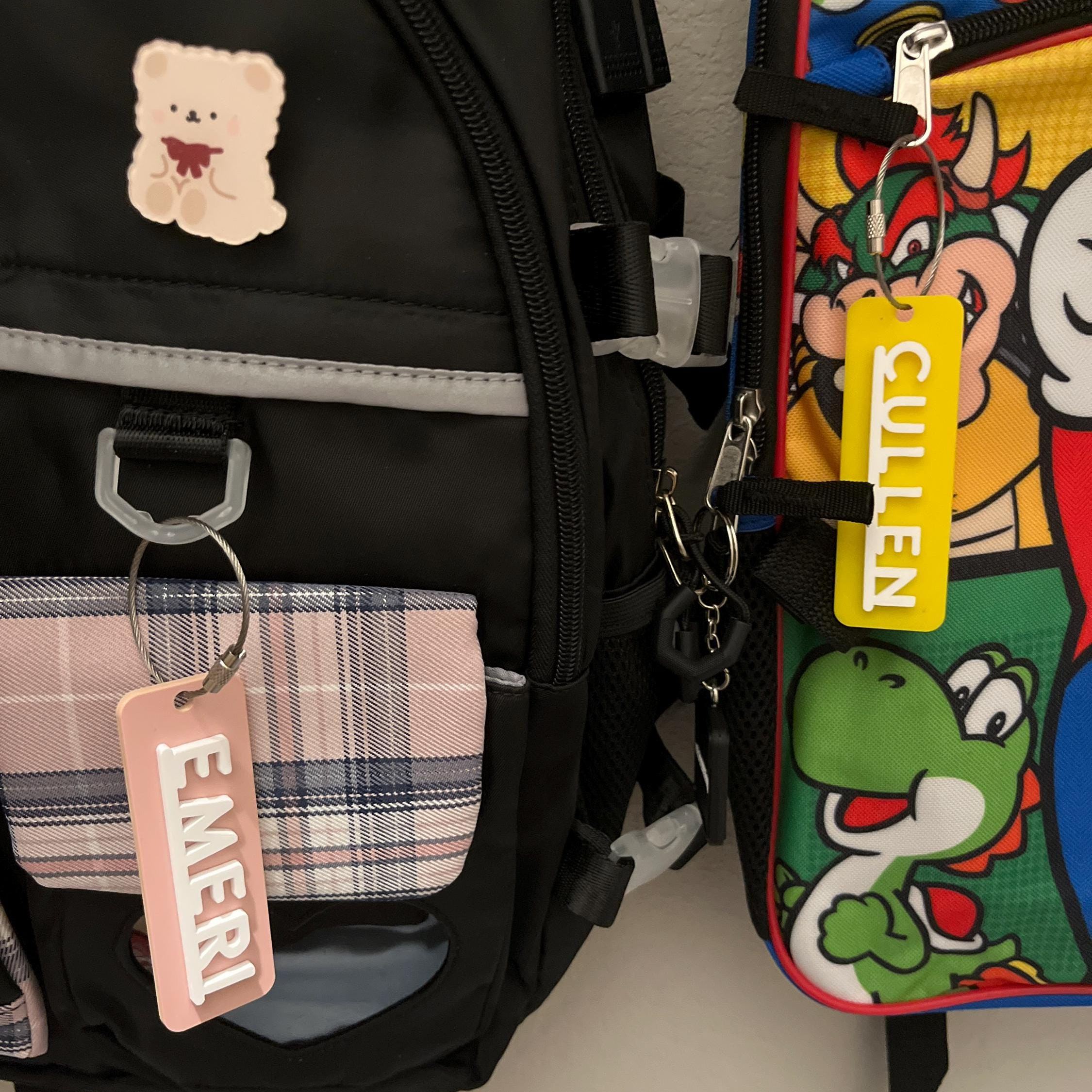 Personalized 3D Kid's Backpack Lunch Box Luggage Tags | CWGift38