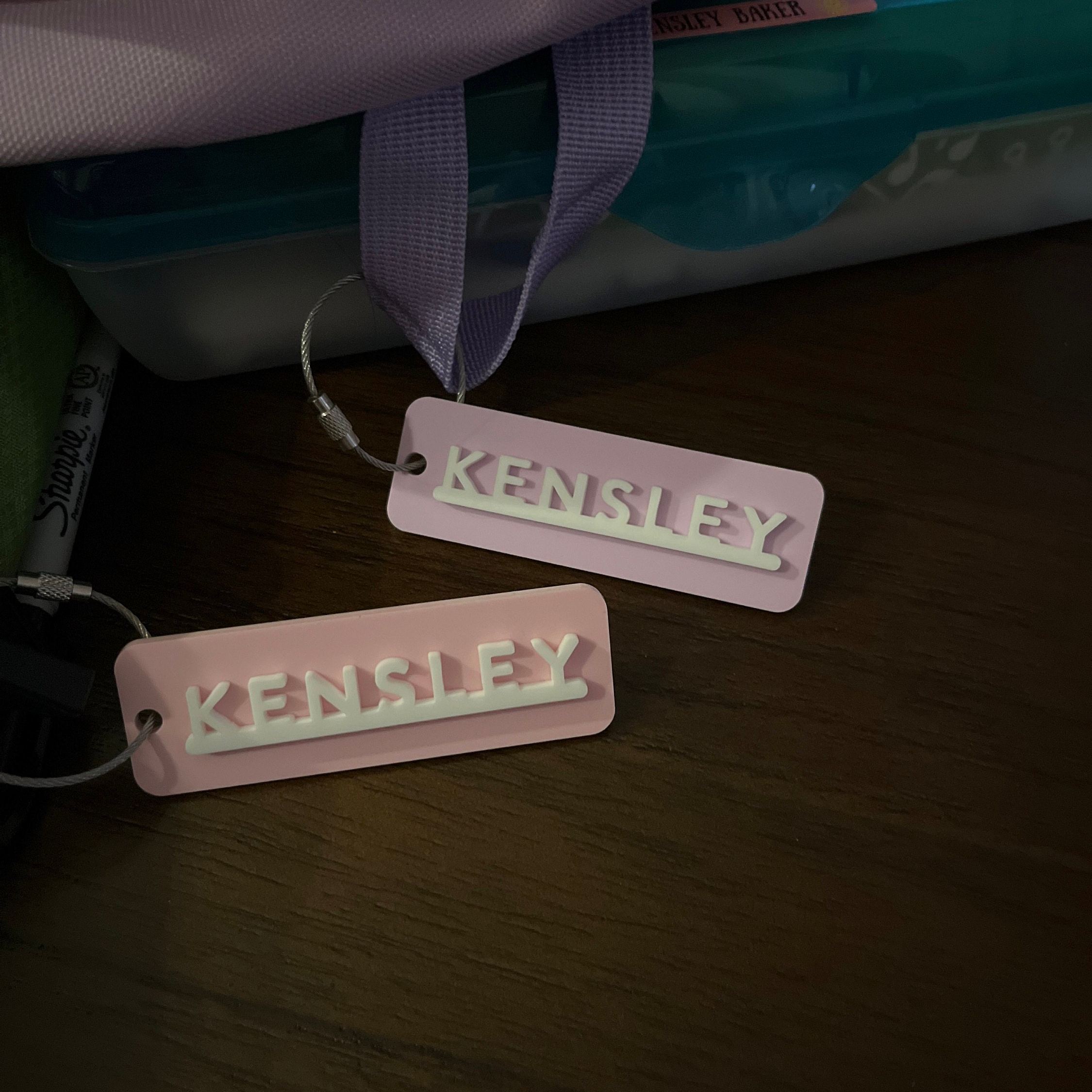 Personalized 3D Kid's Backpack Lunch Box Luggage Tags | CWGift38