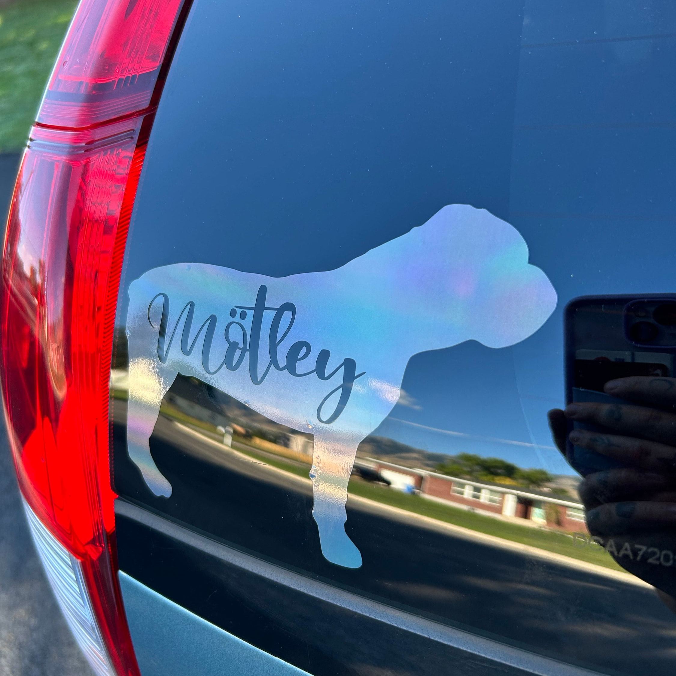 Personalized Pet Silhouette Decal Sticker | BKPet423