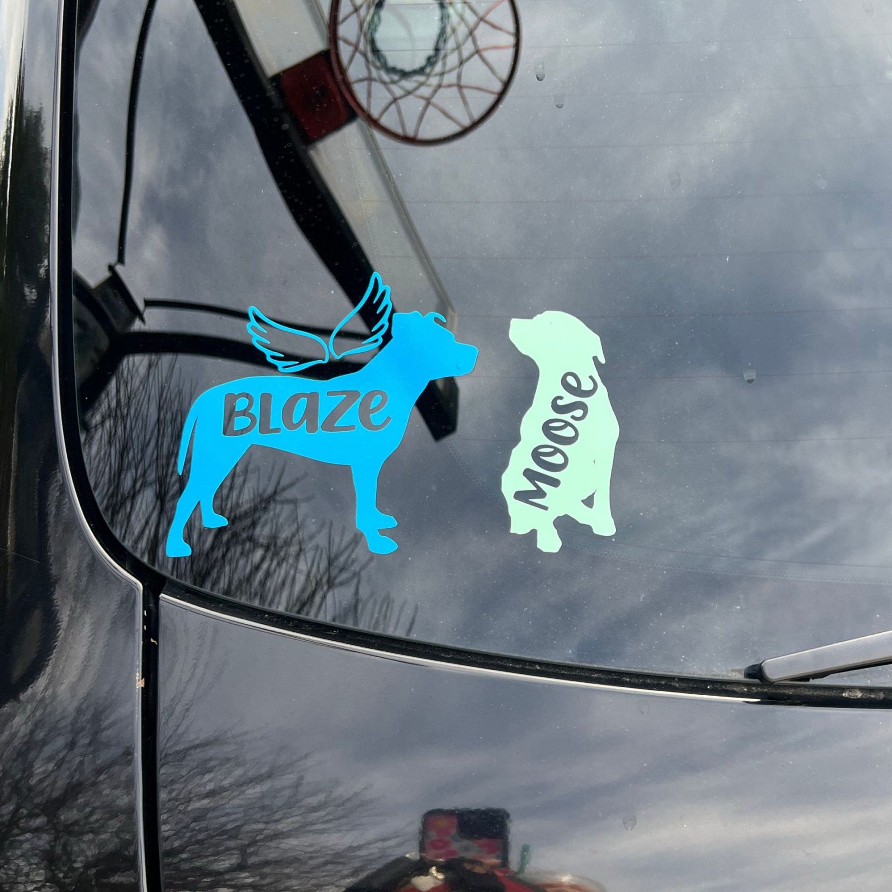 Personalized Pet Silhouette Decal Sticker | BKPet423