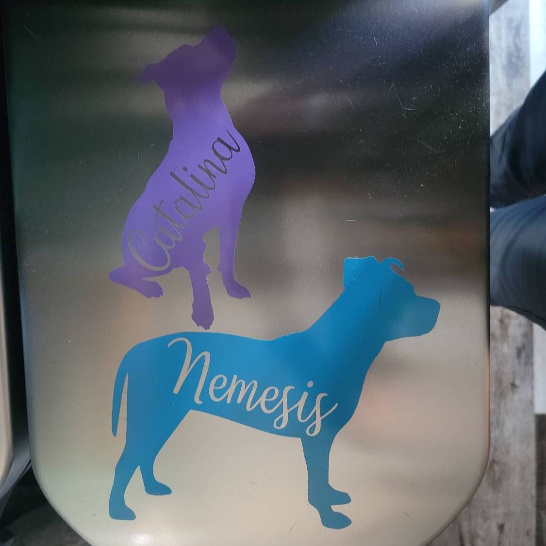 Personalized Pet Silhouette Decal Sticker | BKPet423