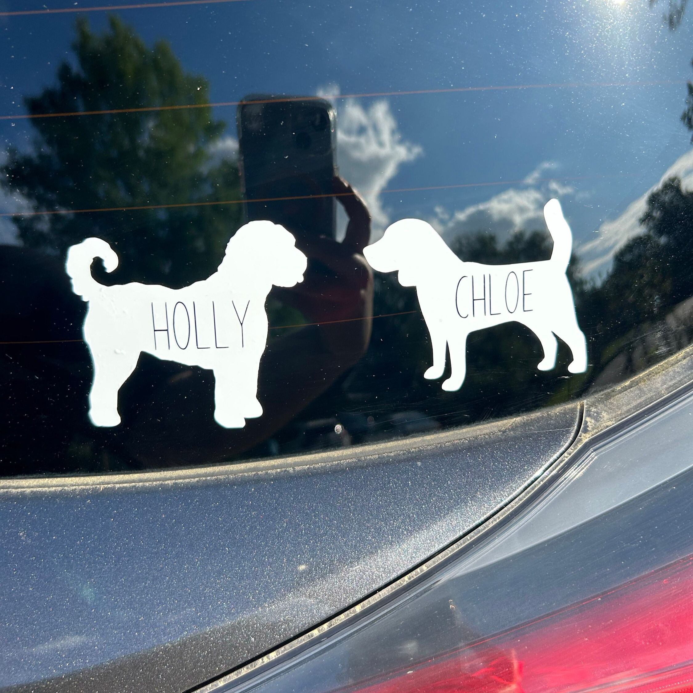 Personalized Pet Silhouette Decal Sticker | BKPet423
