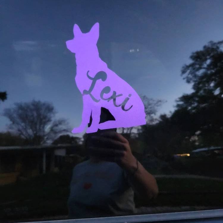 Personalized Pet Silhouette Decal Sticker | BKPet423