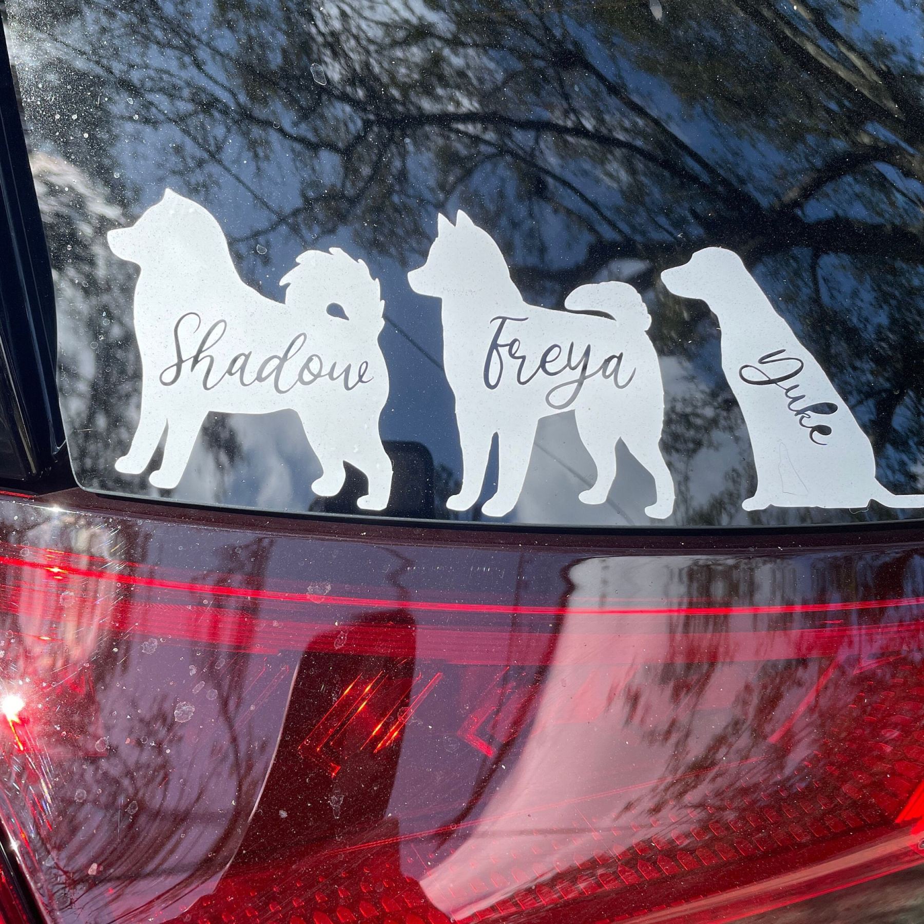 Personalized Pet Silhouette Decal Sticker | BKPet423