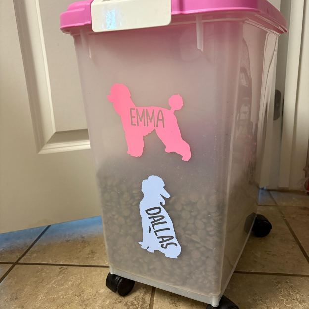 Personalized Pet Silhouette Decal Sticker | BKPet423