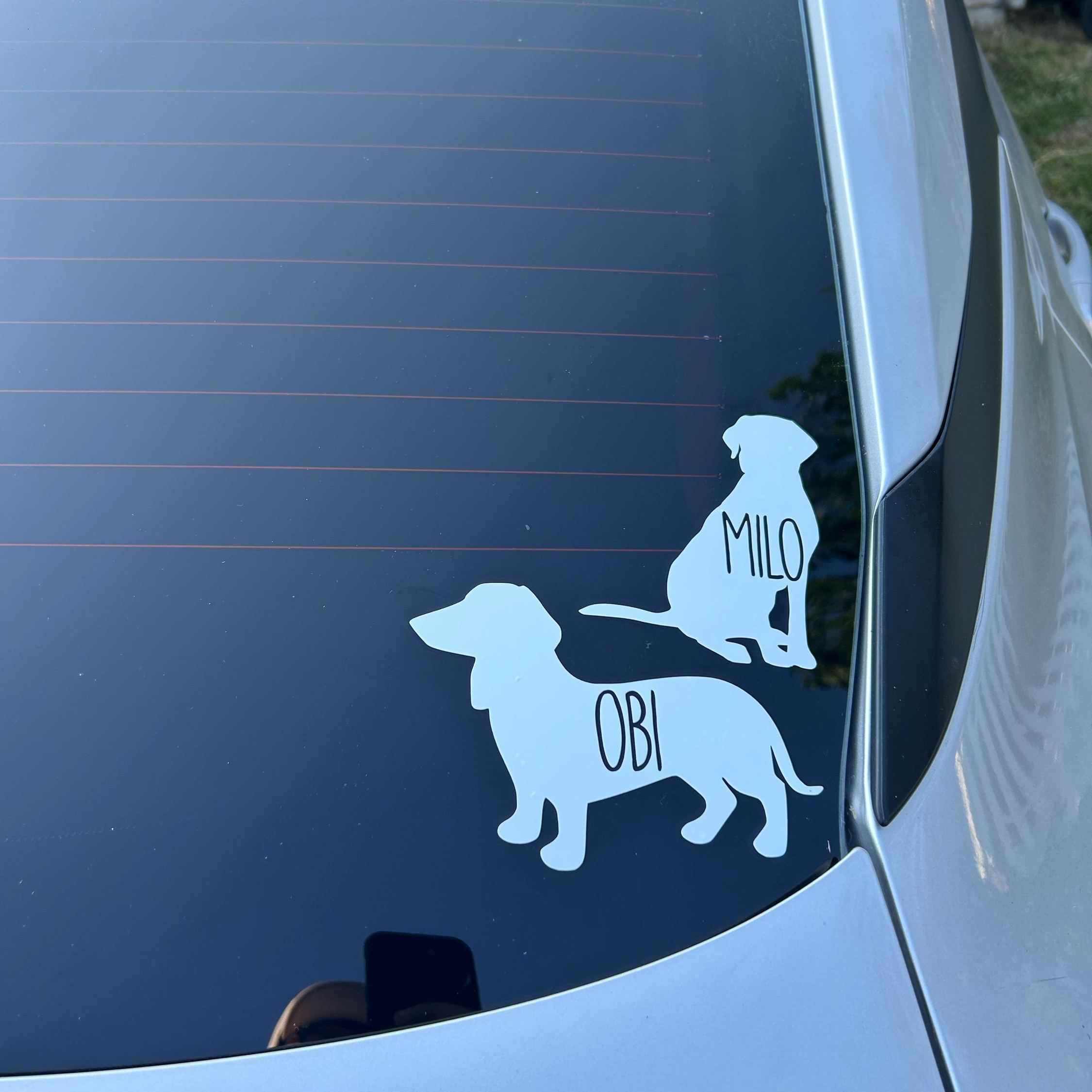 Personalized Pet Silhouette Decal Sticker | BKPet423