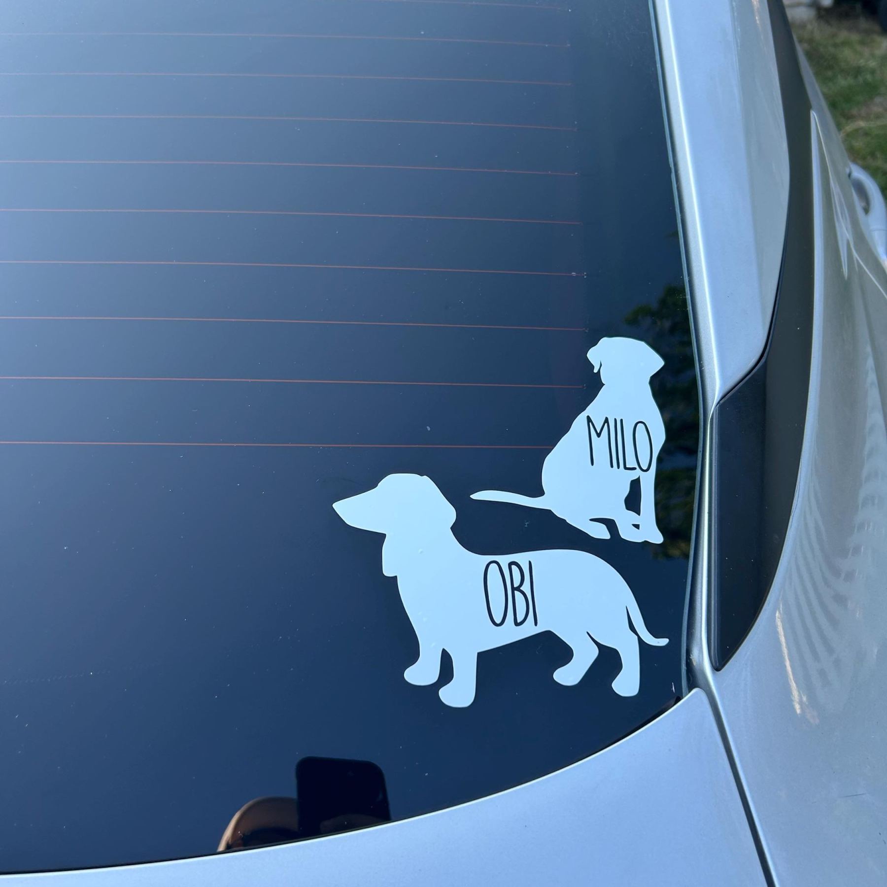 Personalized Pet Silhouette Decal Sticker | BKPet423