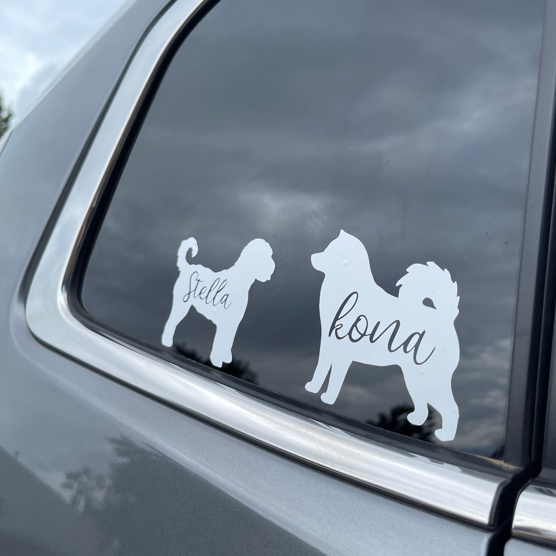 Personalized Pet Silhouette Decal Sticker | BKPet423