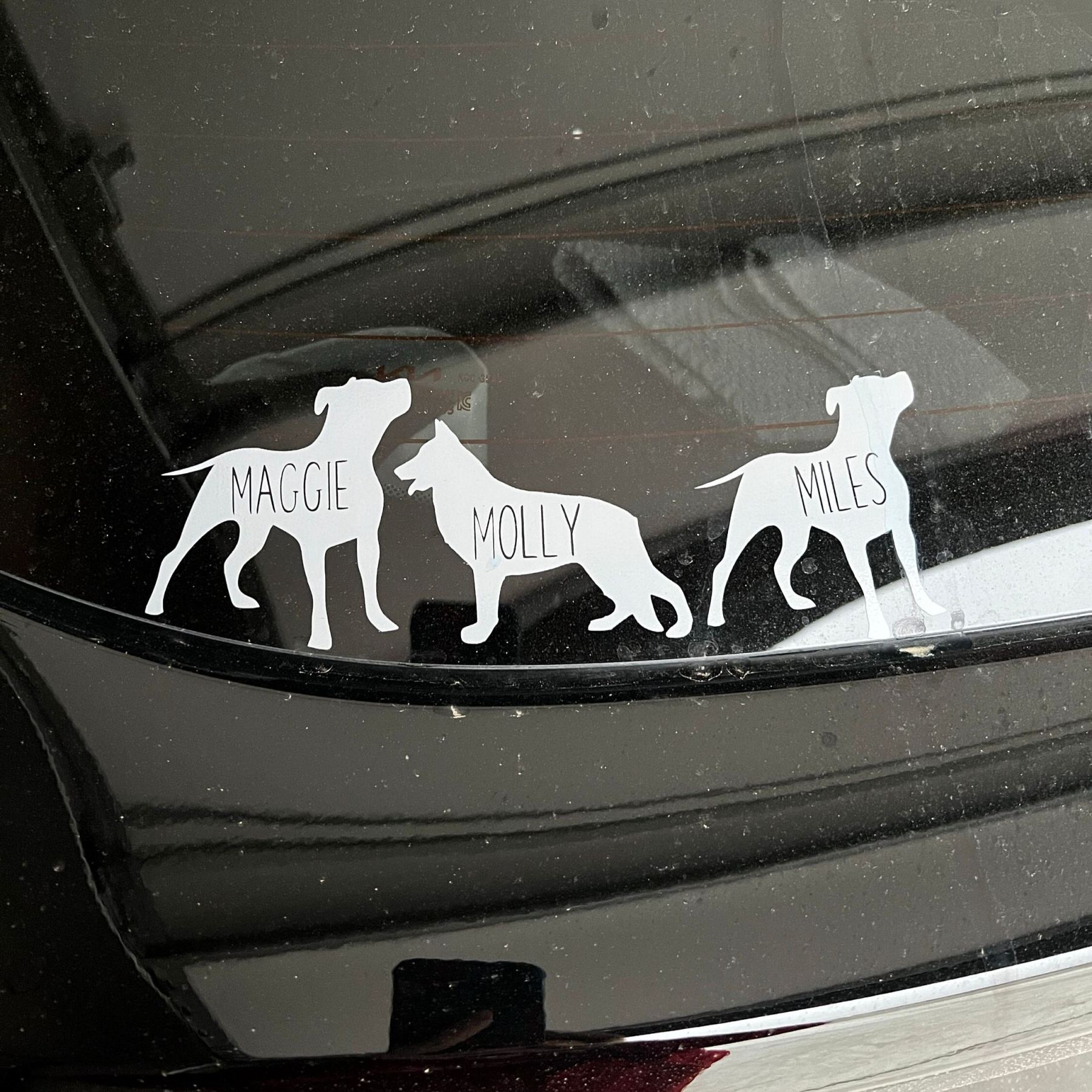 Personalized Pet Silhouette Decal Sticker | BKPet423