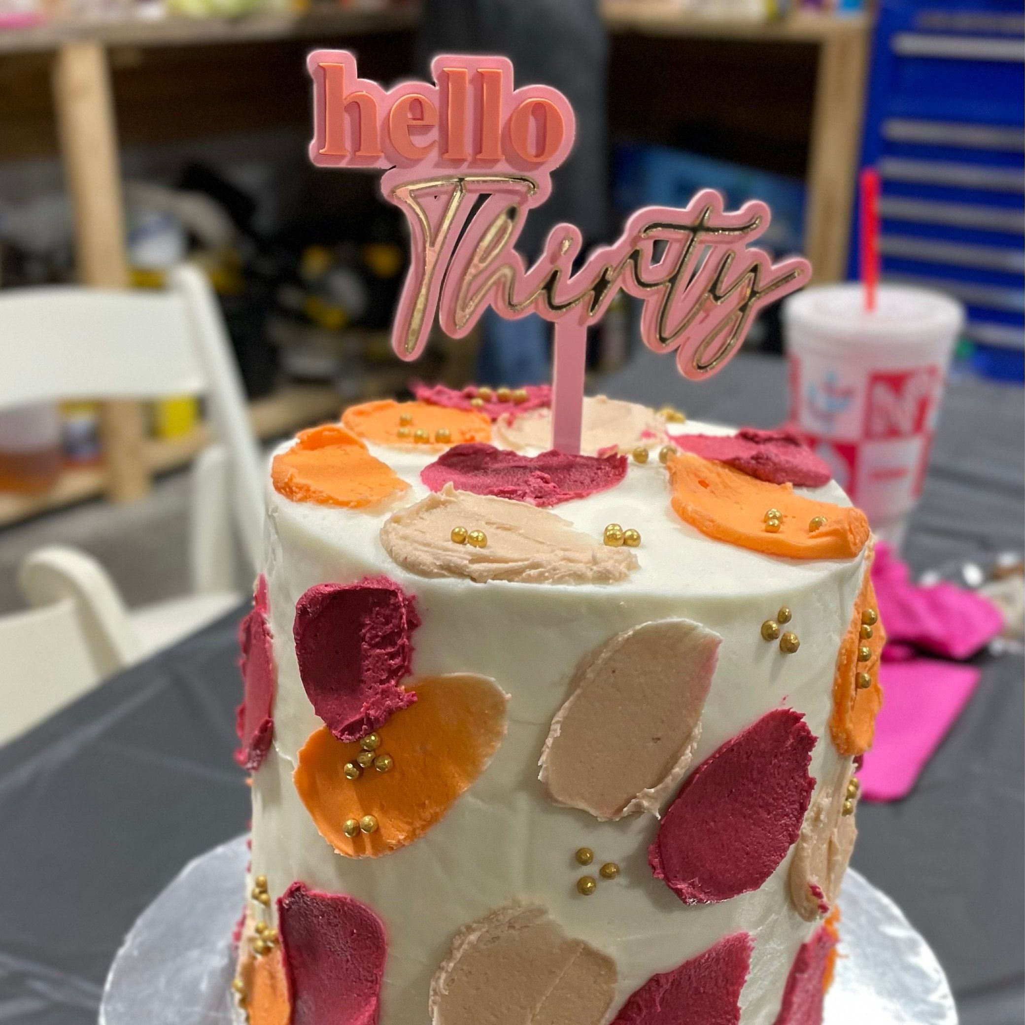 Personalized Birthday Cake Decorations Topper | CWGift39