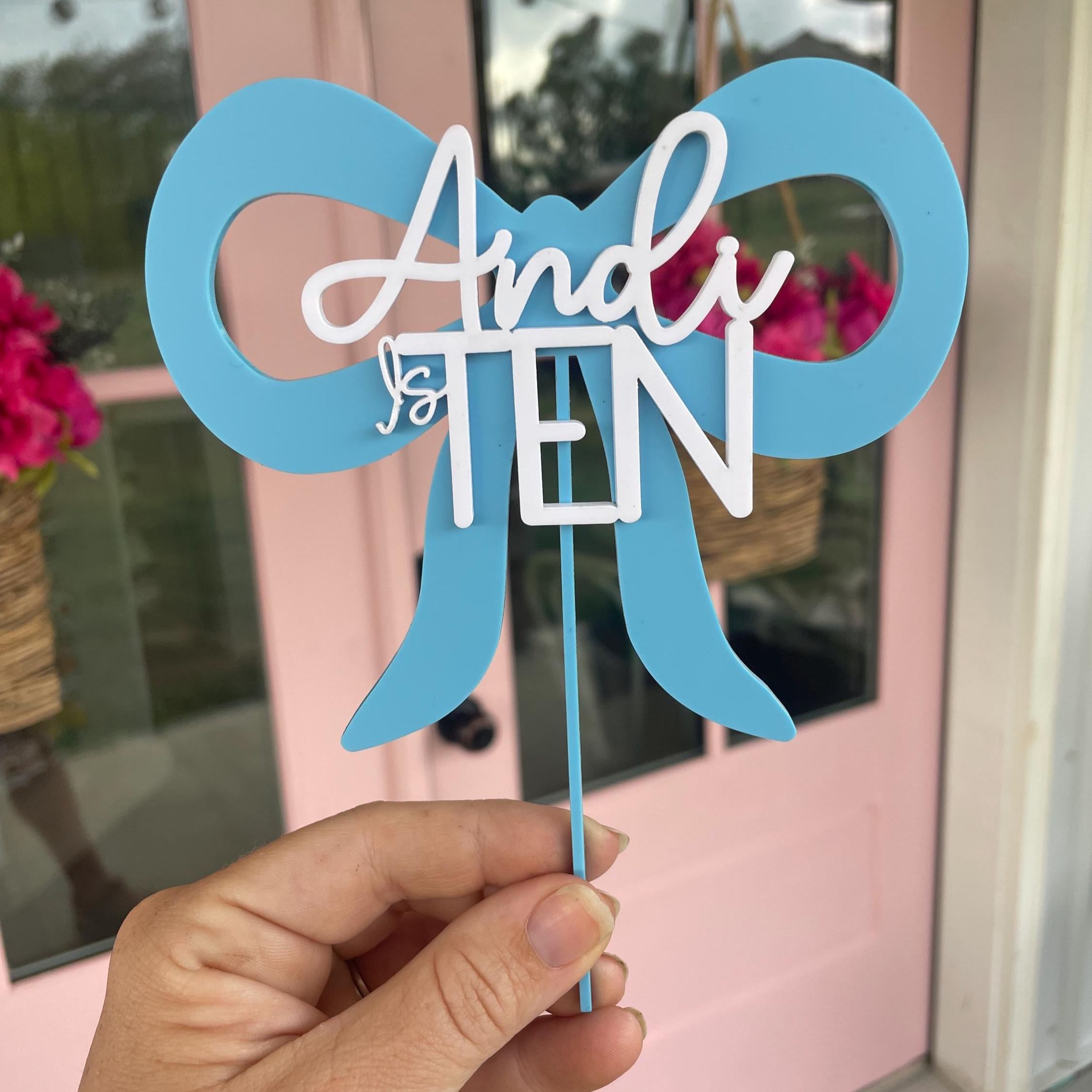 Personalized Birthday Cake Decorations Topper | CWGift40