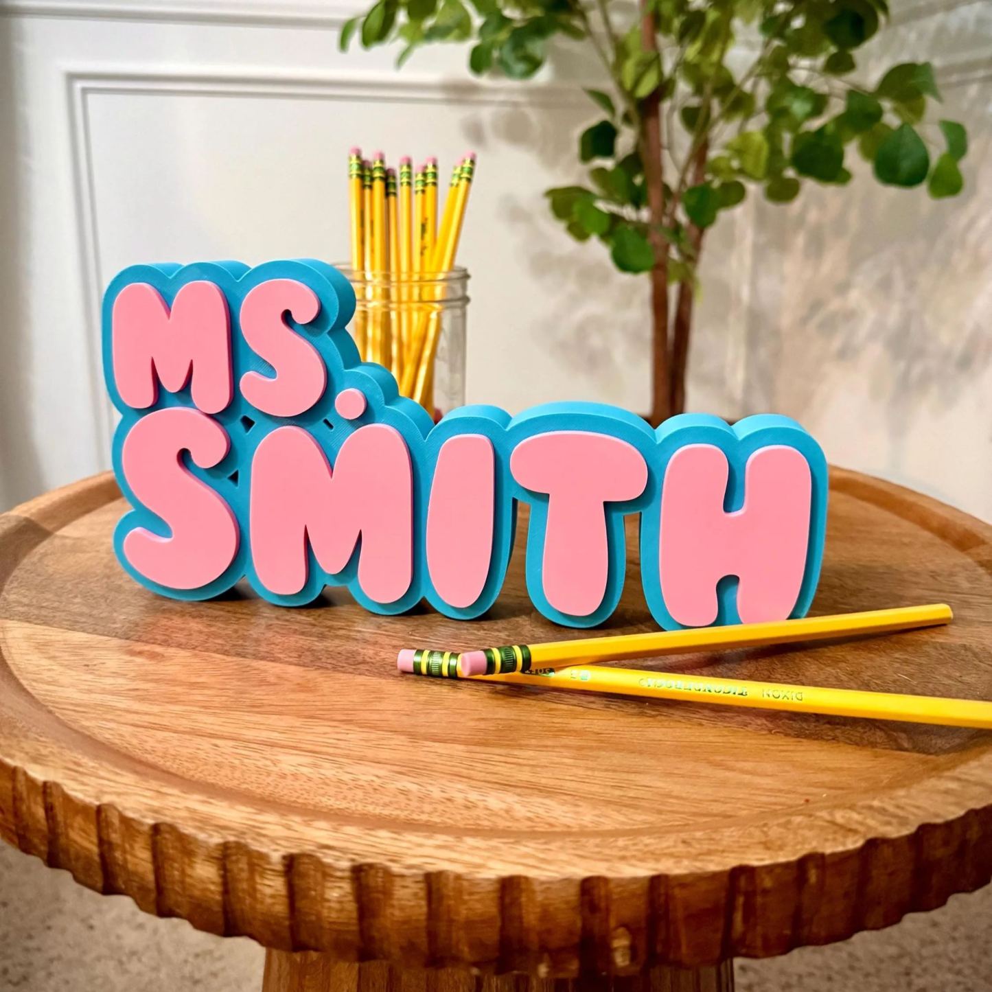 Personalized Back to School Teacher Desk Nameplate| CWGift41