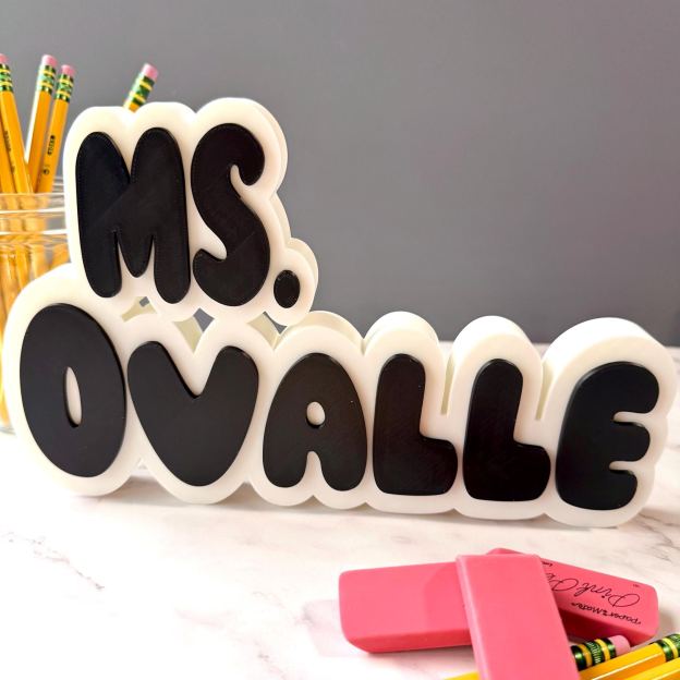 Personalized Back to School Teacher Desk Nameplate| CWGift41